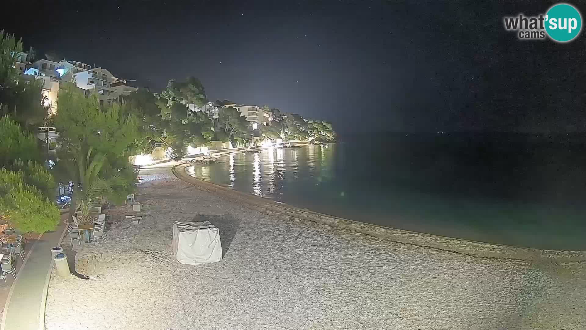 Webcam Lučica Beach Brela – Live View from the Adriatic Coast