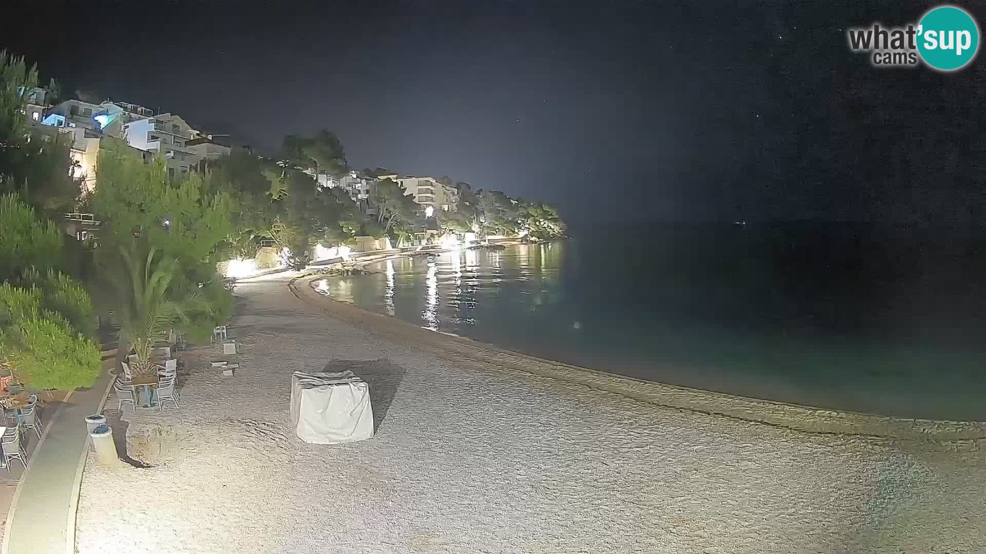 Webcam Lučica Beach Brela – Live View from the Adriatic Coast