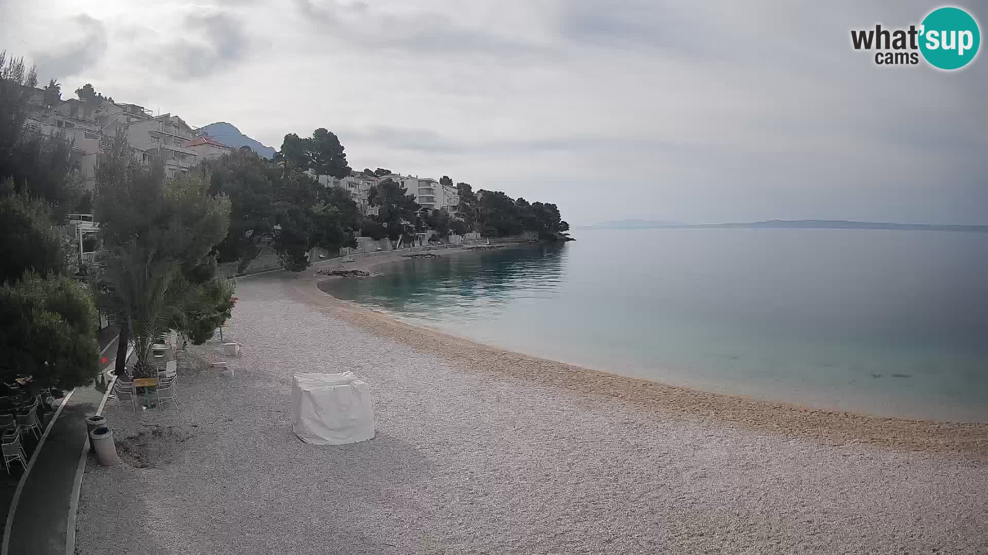 Webcam Lučica Beach Brela – Live View from the Adriatic Coast