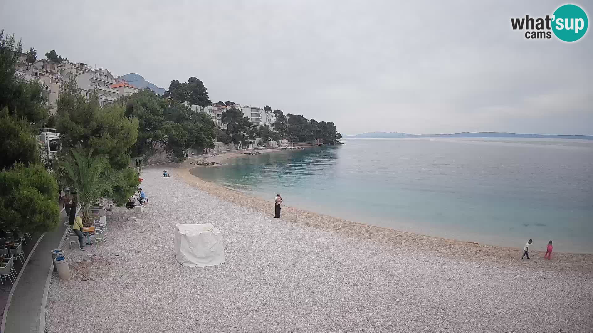 Webcam Lučica Beach Brela – Live View from the Adriatic Coast