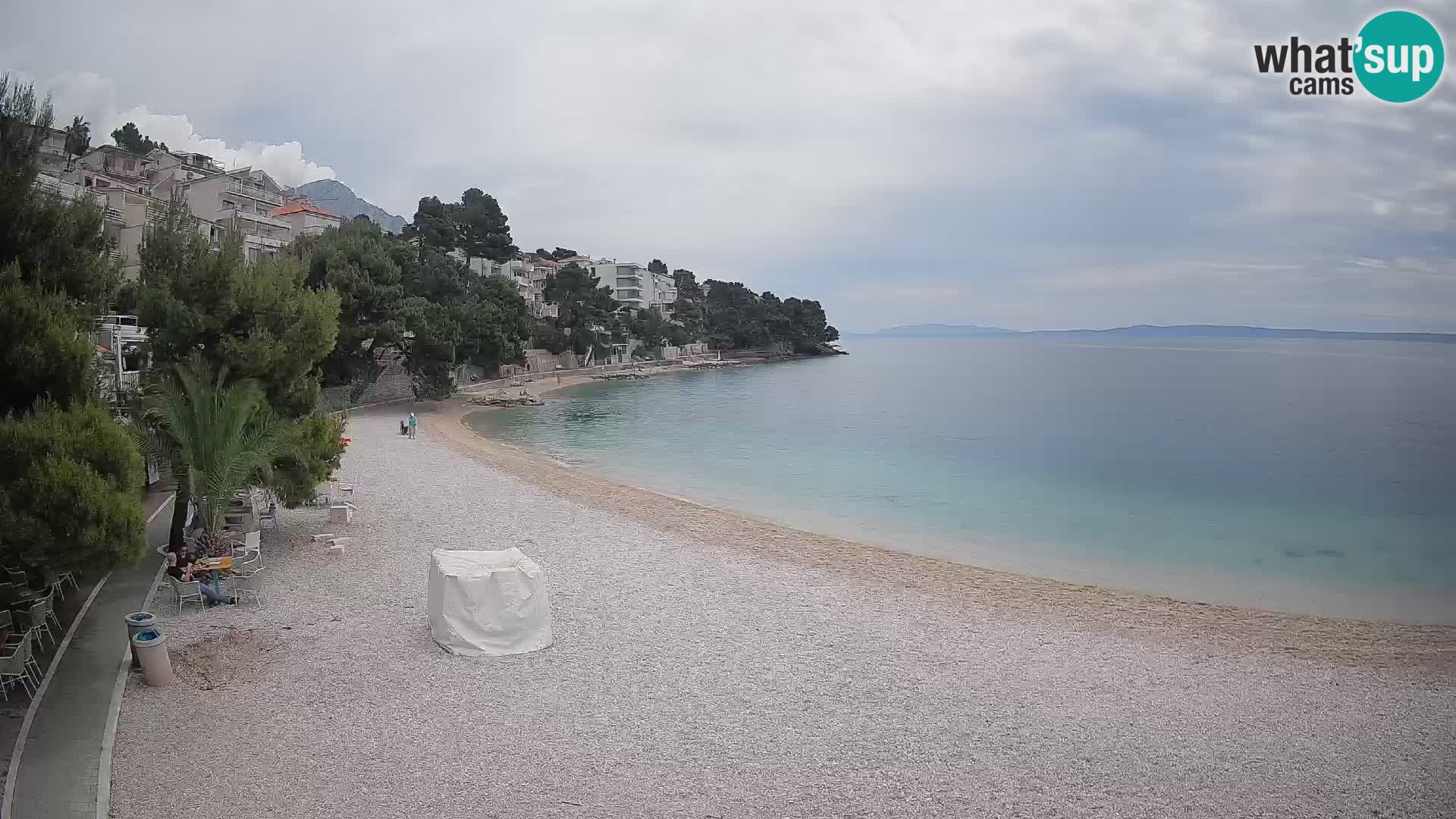 Webcam Lučica Beach Brela – Live View from the Adriatic Coast