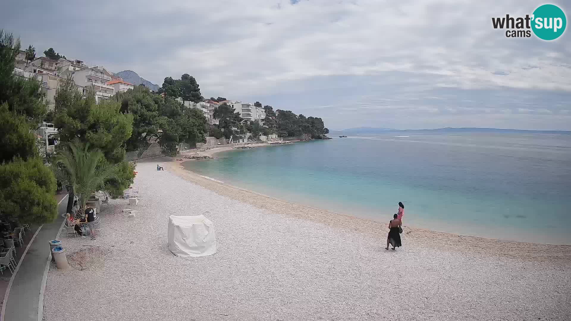 Webcam Lučica Beach Brela – Live View from the Adriatic Coast