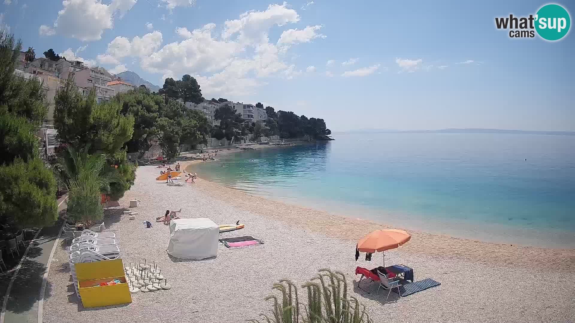 Webcam Lučica Beach Brela – Live View from the Adriatic Coast