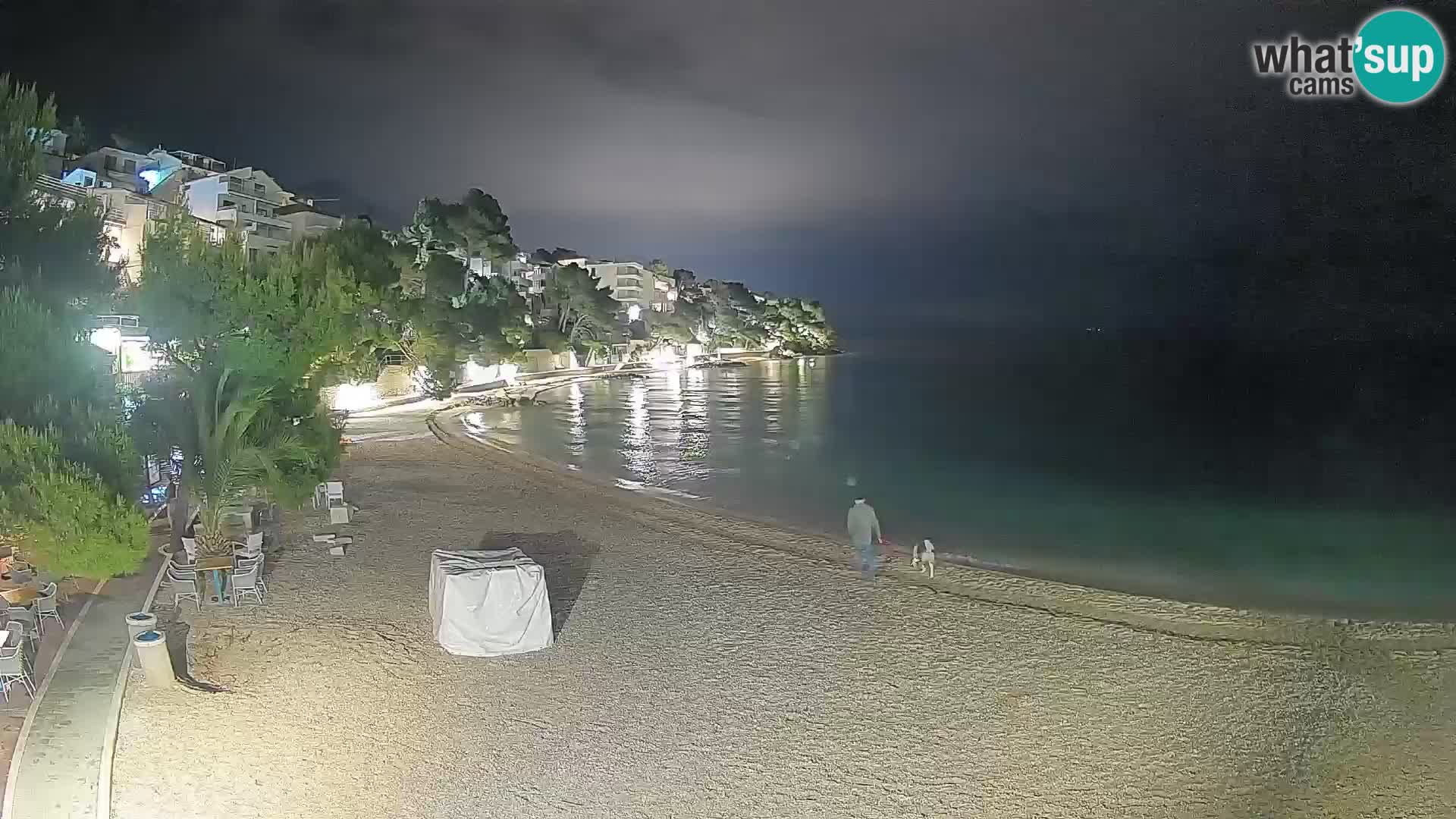 Webcam Playa Lučica Brela – Vista en directo de la costa adriática