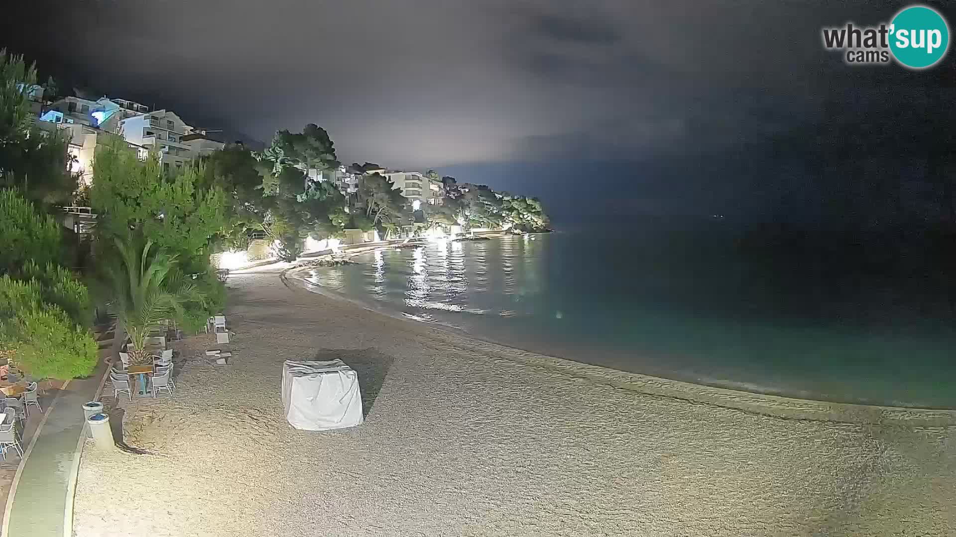 Webcam Lučica Beach Brela – Live View from the Adriatic Coast