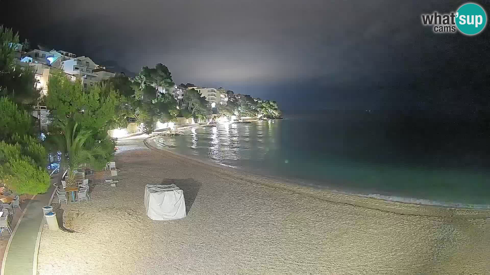 Webcam Lučica Beach Brela – Live View from the Adriatic Coast