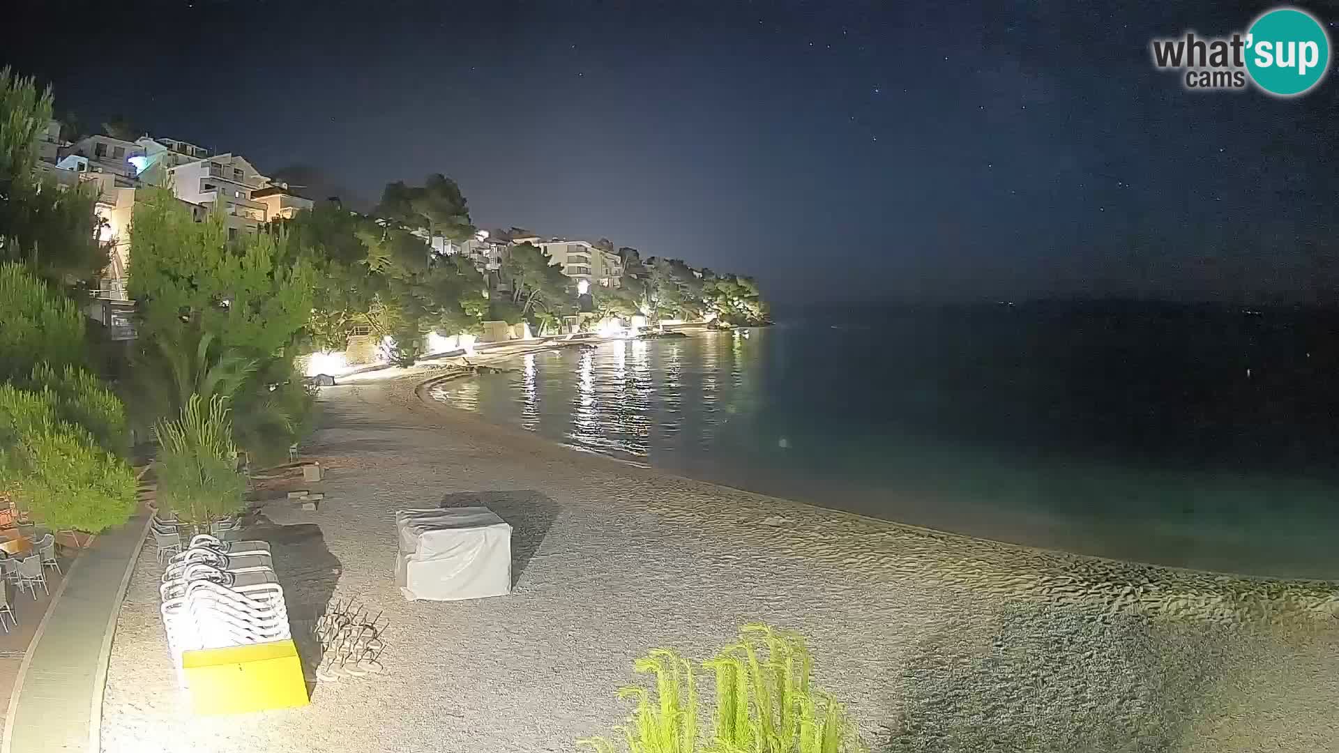 Webcam Lučica Beach Brela – Live View from the Adriatic Coast