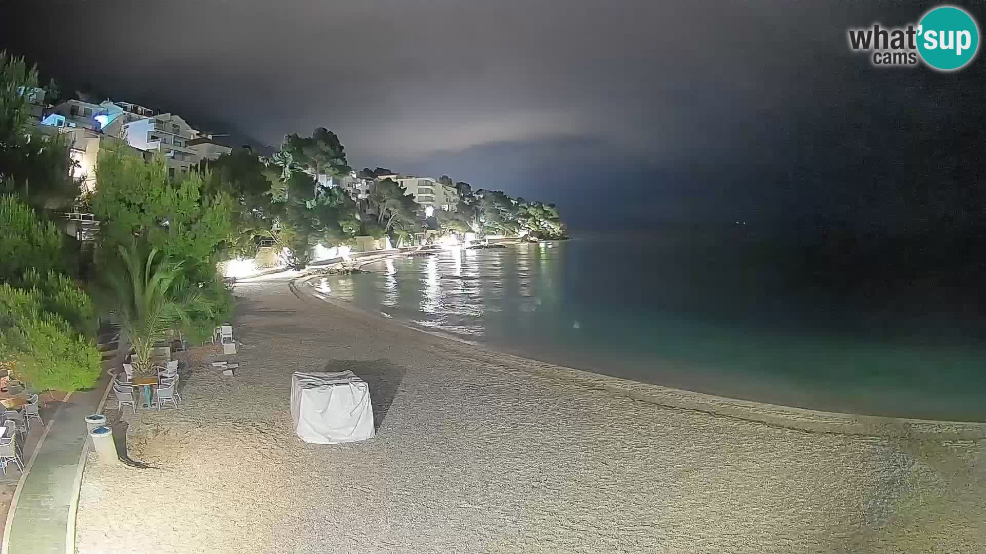 Webcam Lučica Beach Brela – Live View from the Adriatic Coast