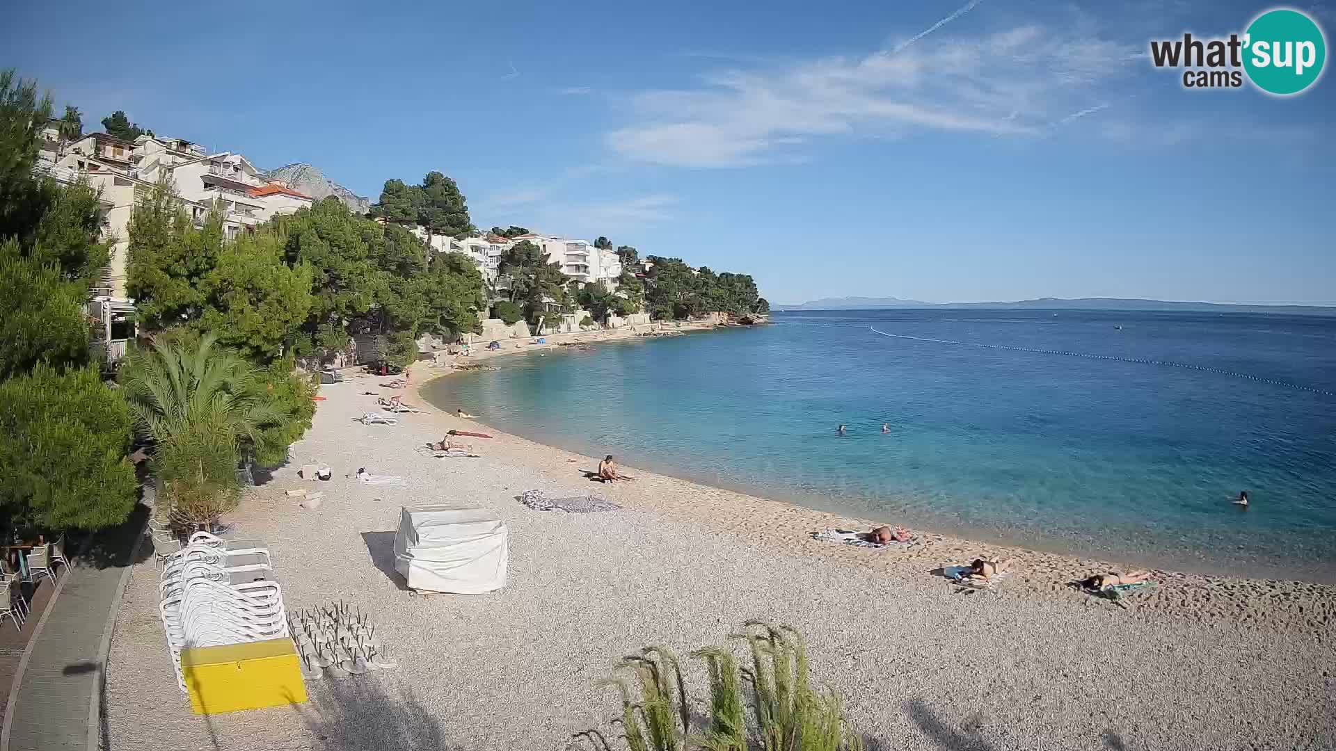 Webcam Lučica Beach Brela – Live View from the Adriatic Coast