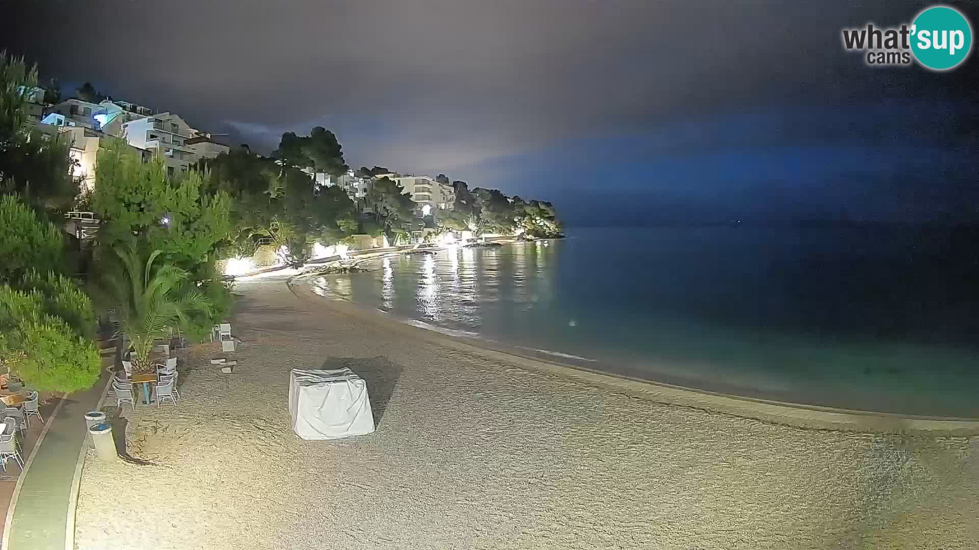 Webcam Lučica Beach Brela – Live View from the Adriatic Coast