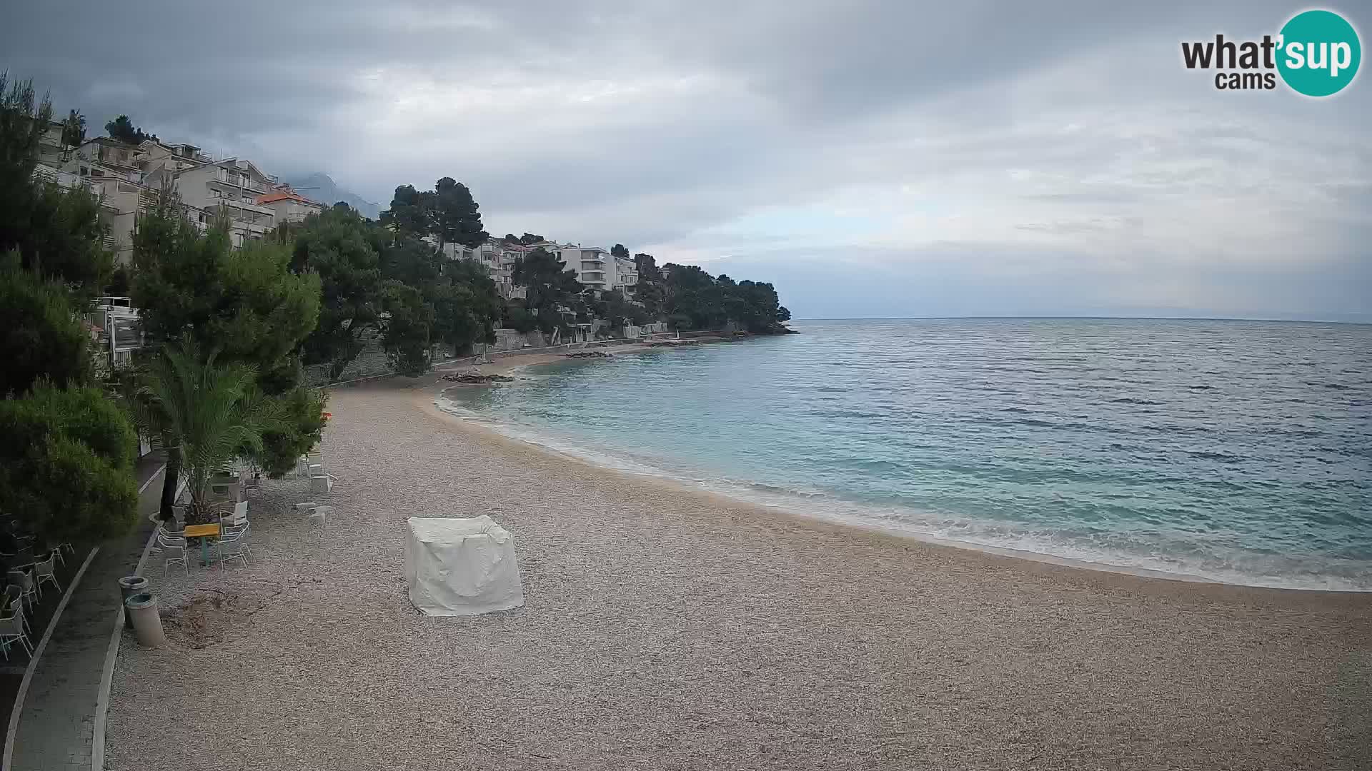 Webcam Lučica Beach Brela – Live View from the Adriatic Coast