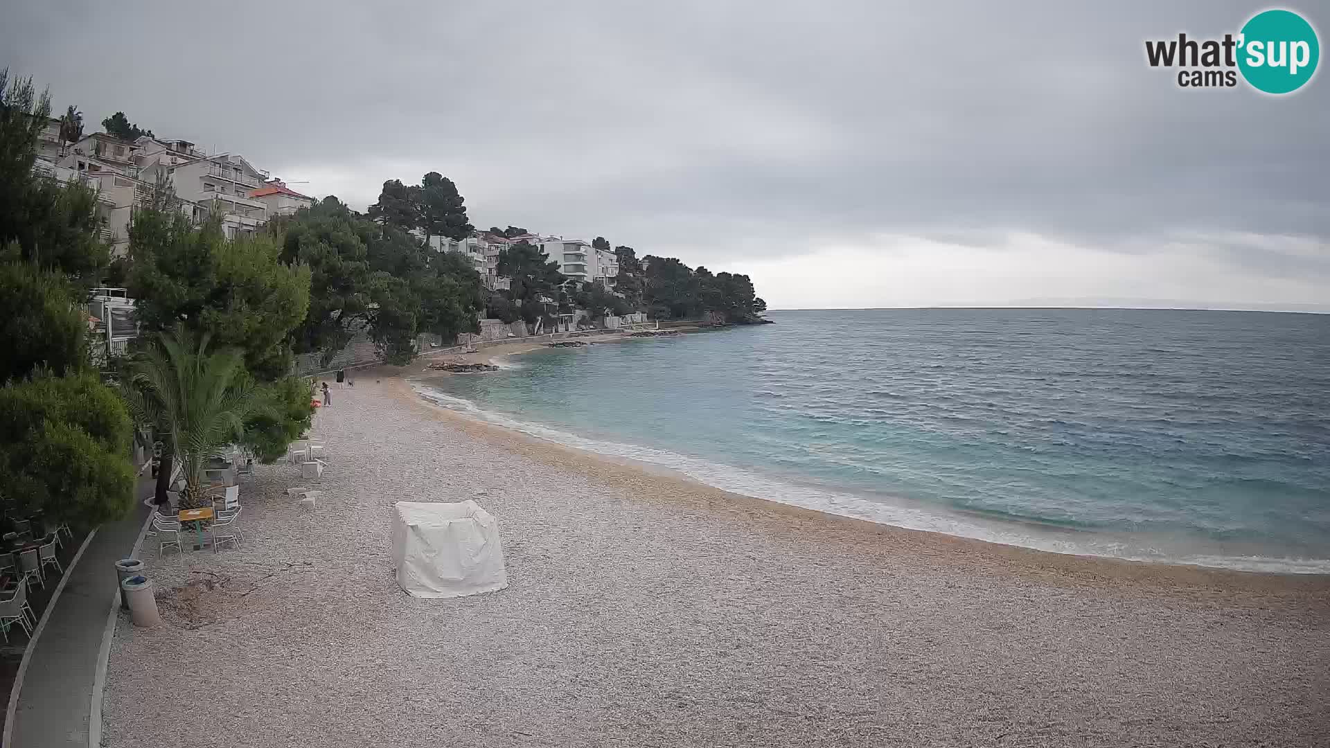 Webcam Lučica Beach Brela – Live View from the Adriatic Coast