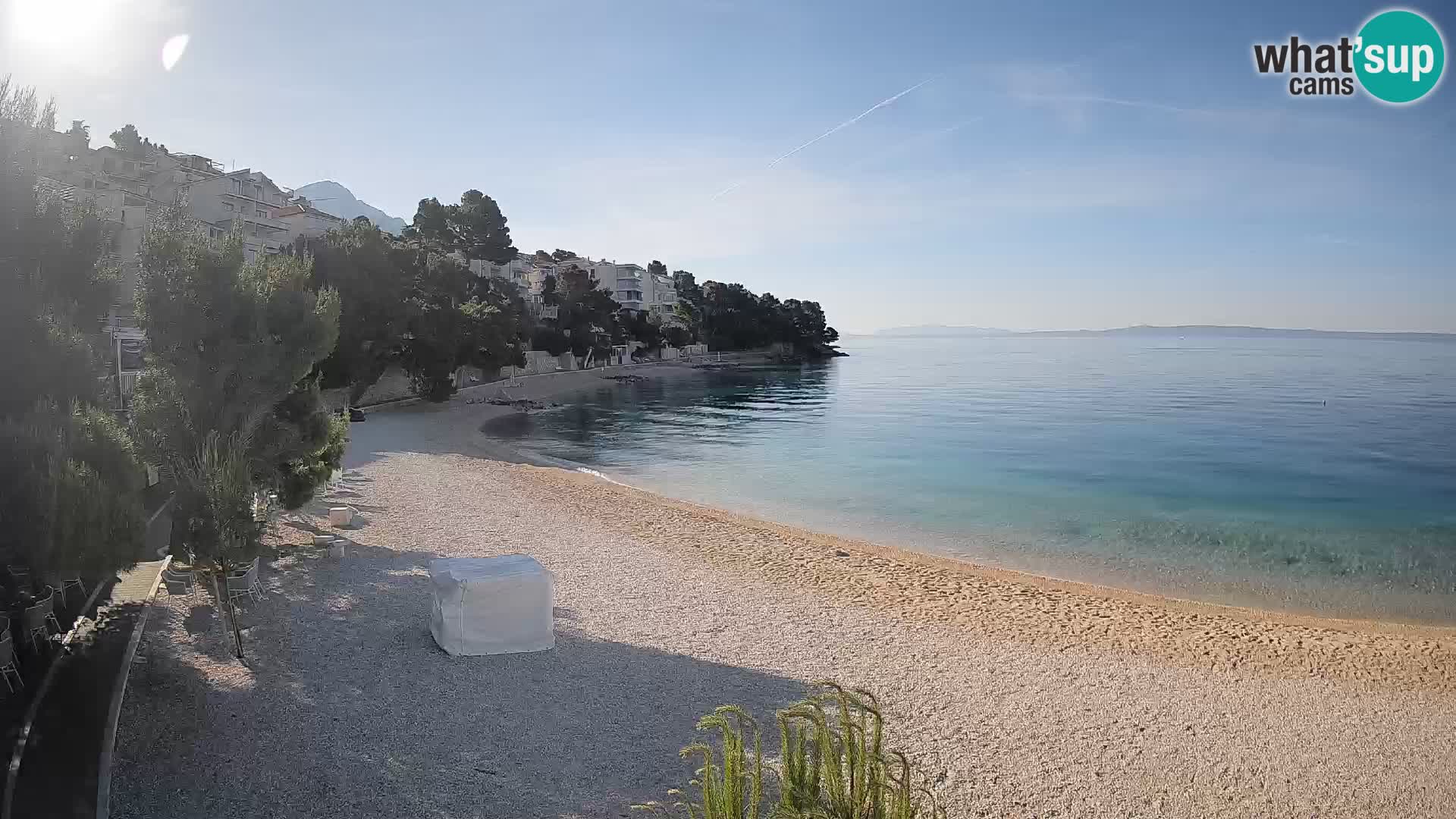 Webcam Lučica Beach Brela – Live View from the Adriatic Coast