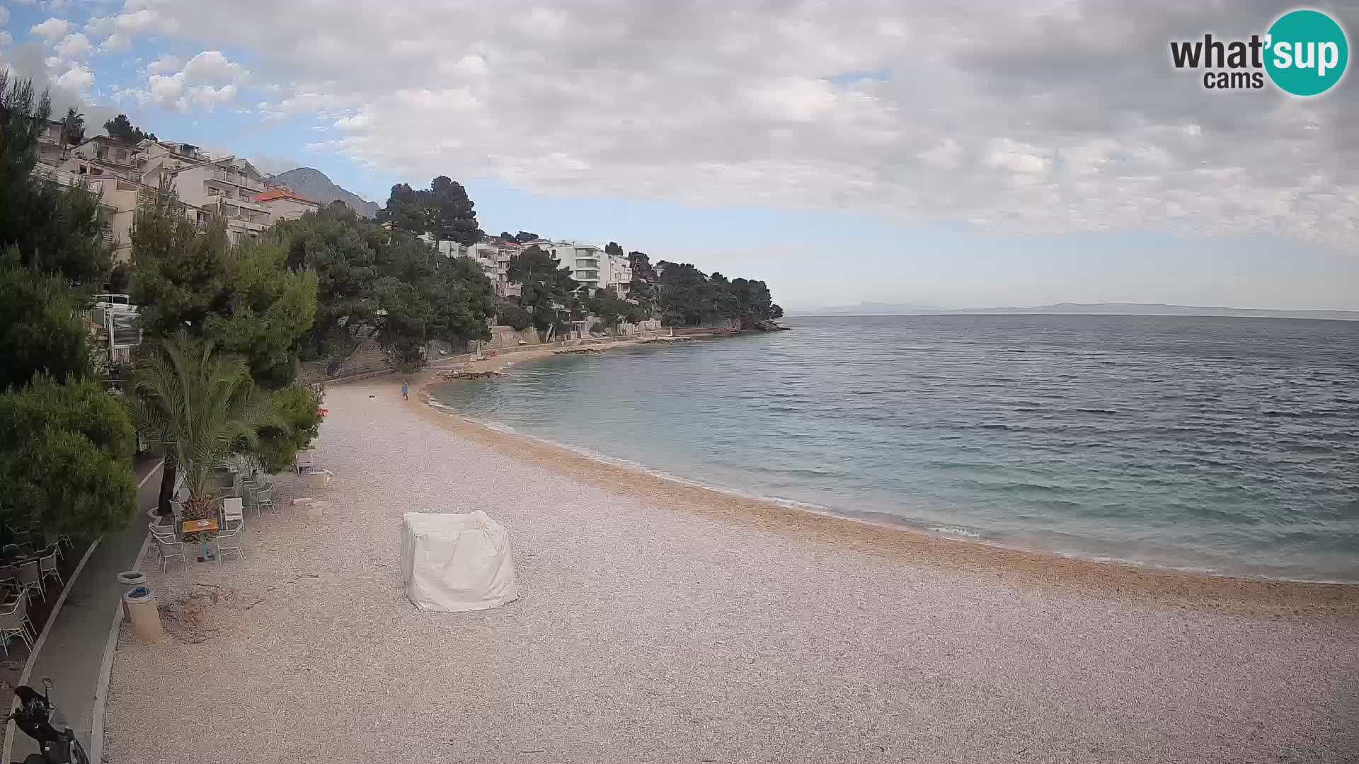Webcam Lučica Beach Brela – Live View from the Adriatic Coast