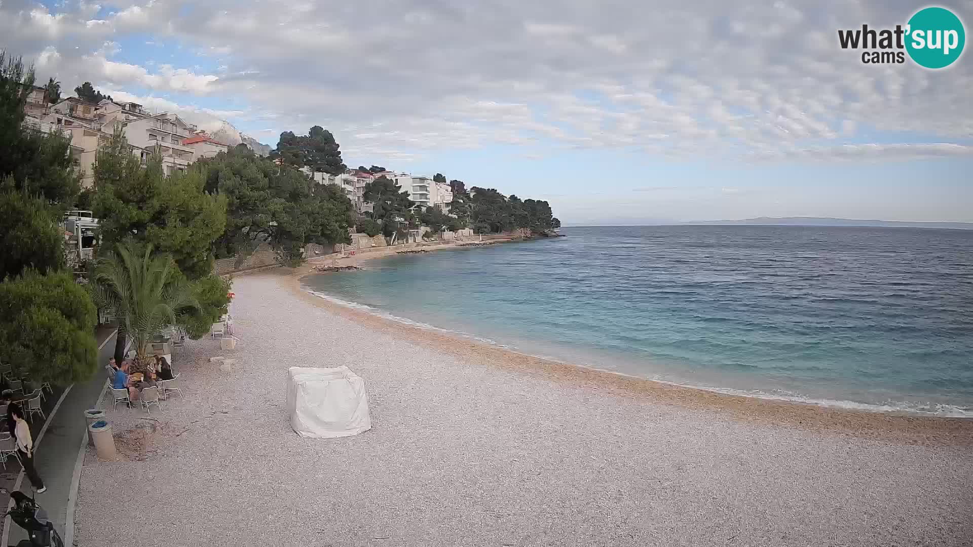 Webcam Lučica Beach Brela – Live View from the Adriatic Coast
