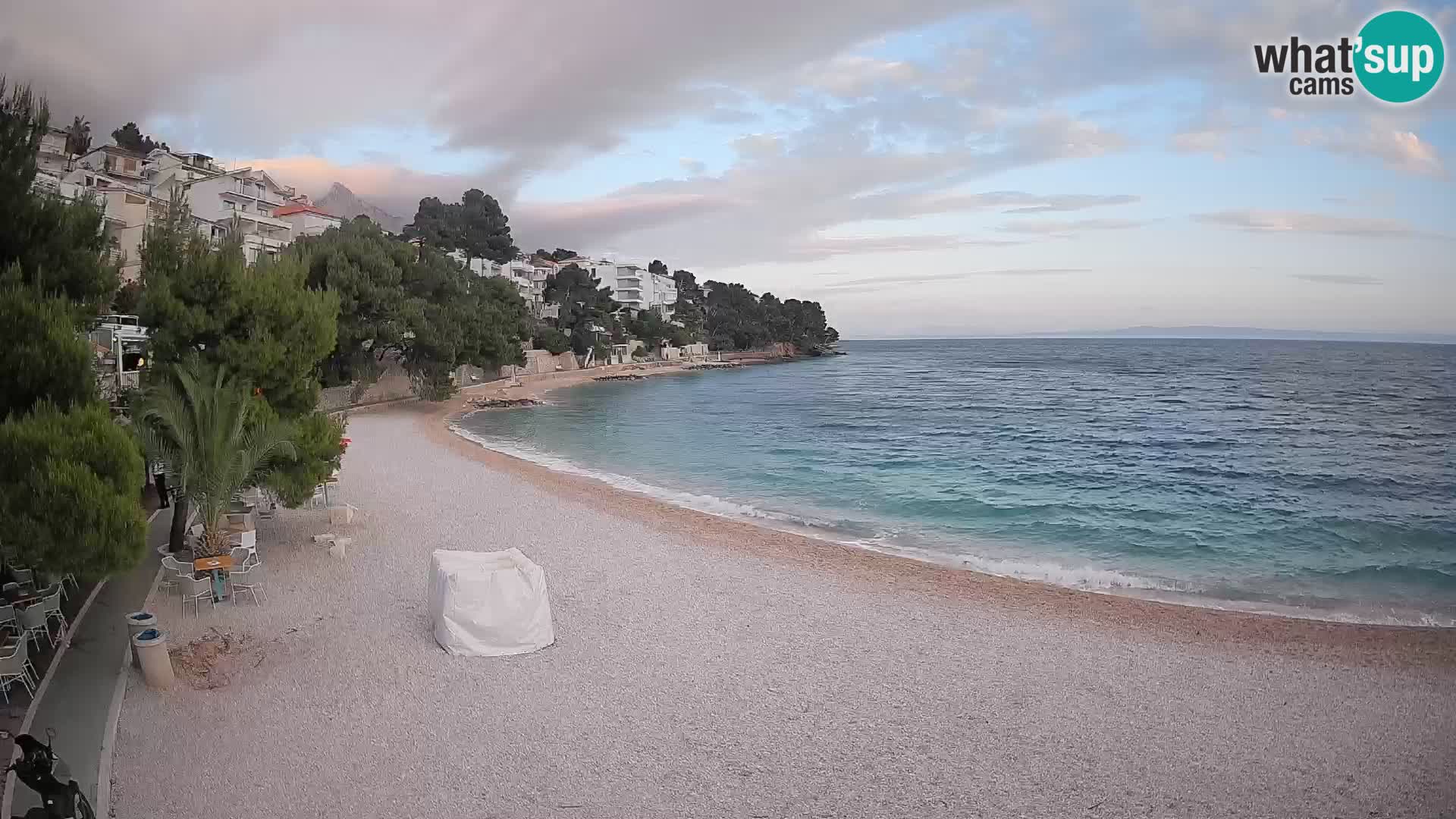 Webcam Lučica Beach Brela – Live View from the Adriatic Coast