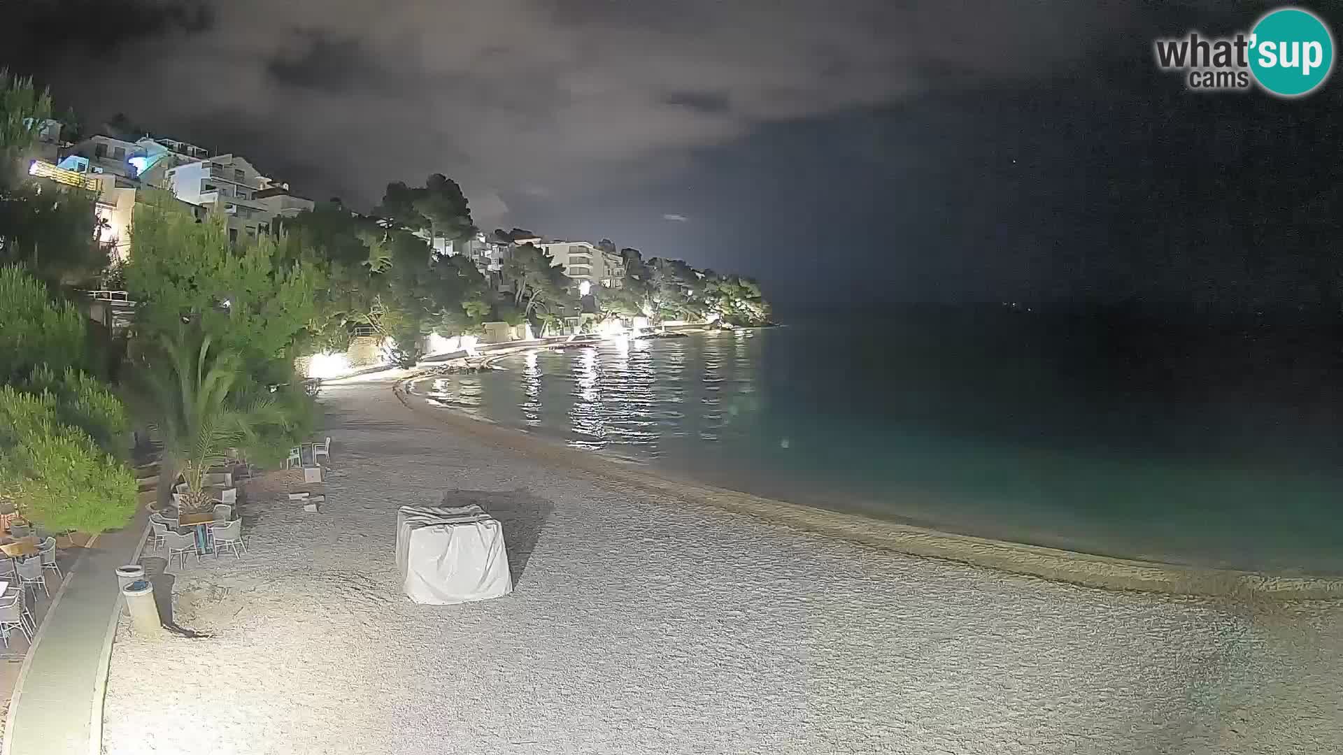 Webcam Playa Lučica Brela – Vista en directo de la costa adriática