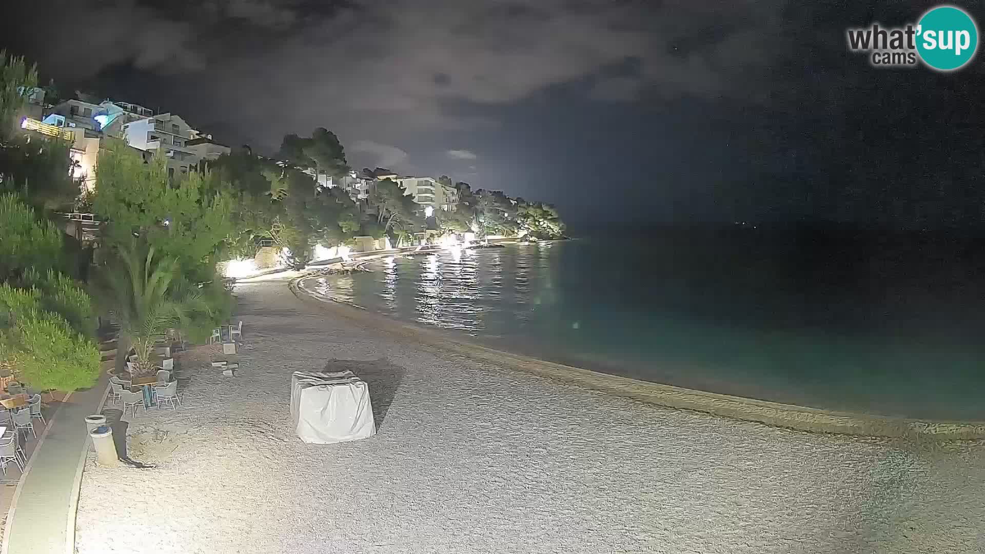 Webcam Lučica Beach Brela – Live View from the Adriatic Coast