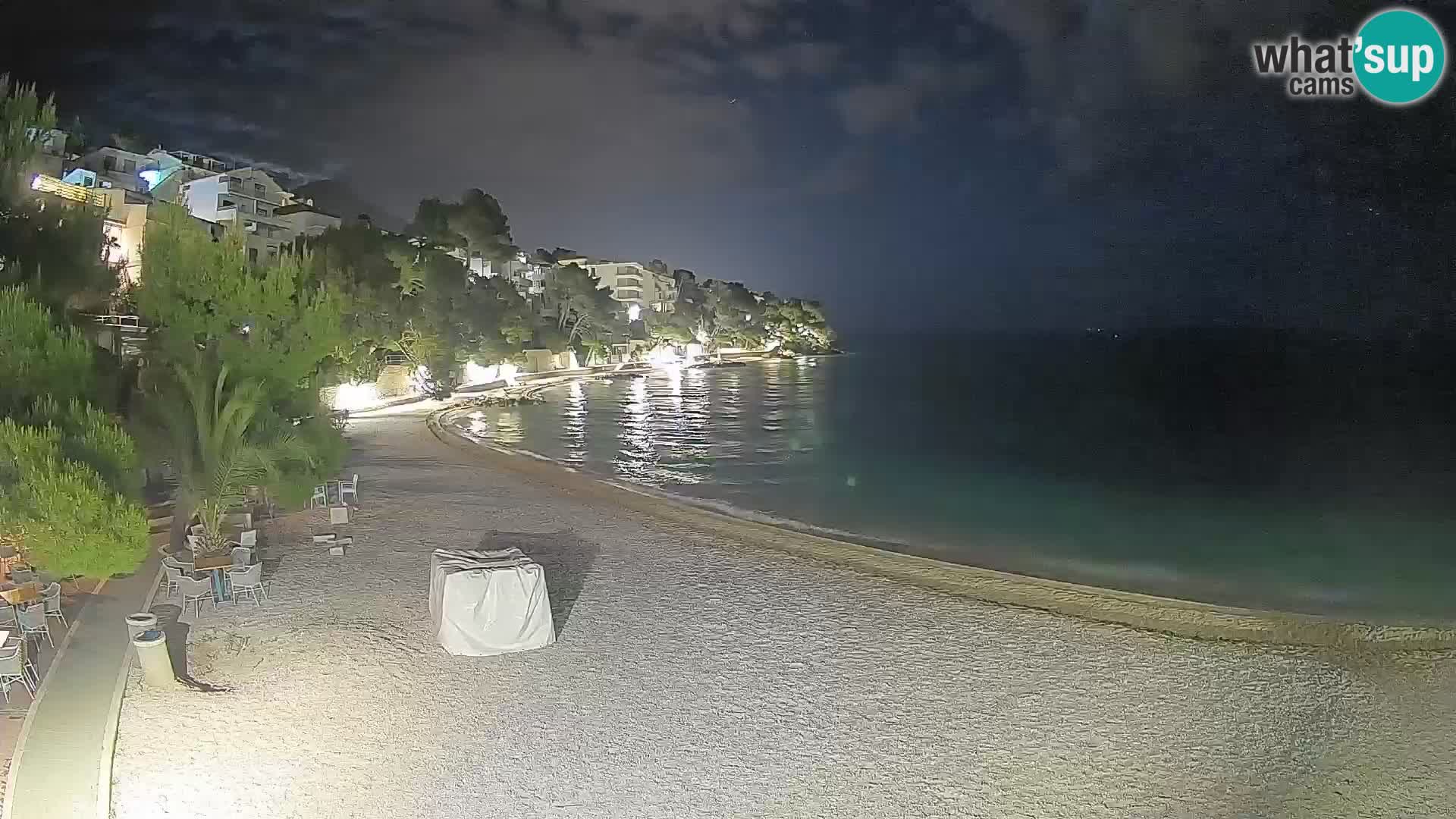 Webcam Lučica Beach Brela – Live View from the Adriatic Coast