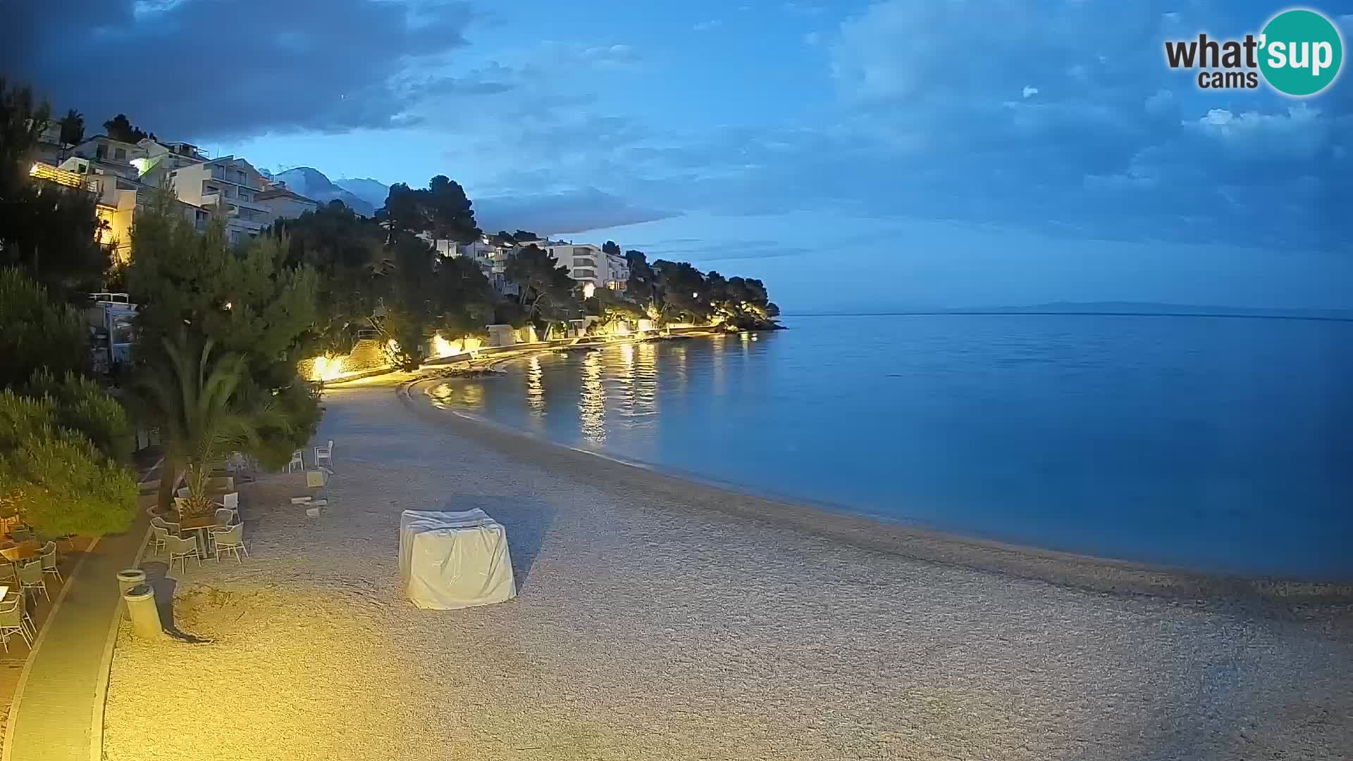 Webcam Lučica Beach Brela – Live View from the Adriatic Coast