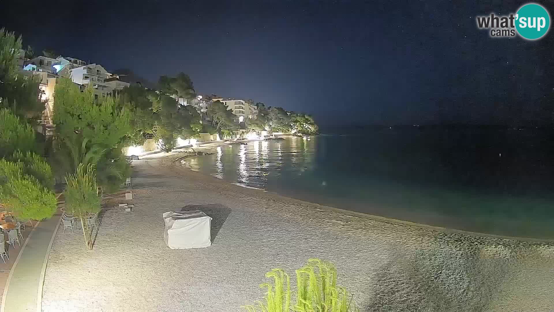 Webcam Lučica Beach Brela – Live View from the Adriatic Coast