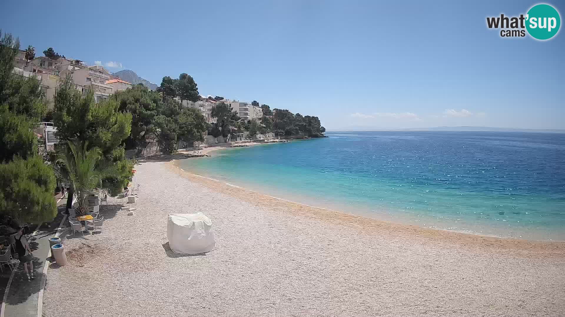 Webcam Lučica Beach Brela – Live View from the Adriatic Coast