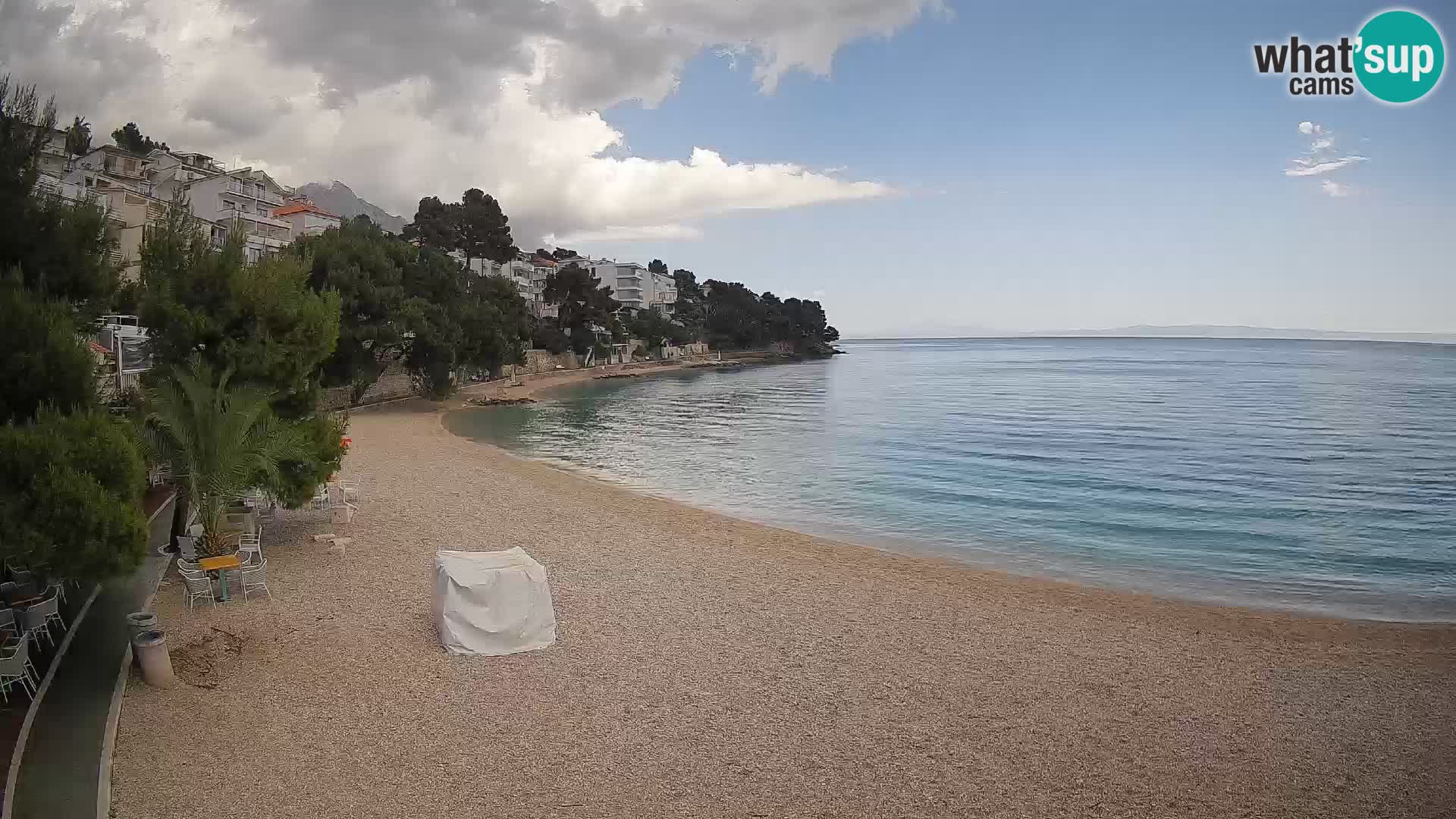 Webcam Lučica Beach Brela – Live View from the Adriatic Coast