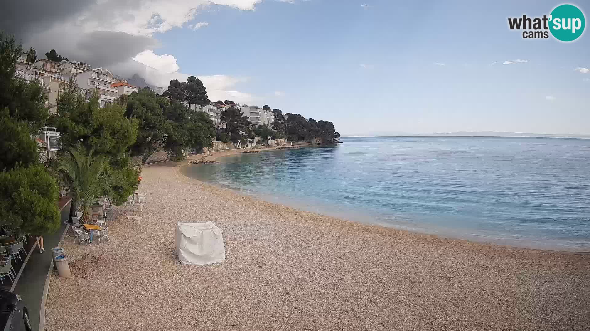 Webcam Lučica Beach Brela – Live View from the Adriatic Coast