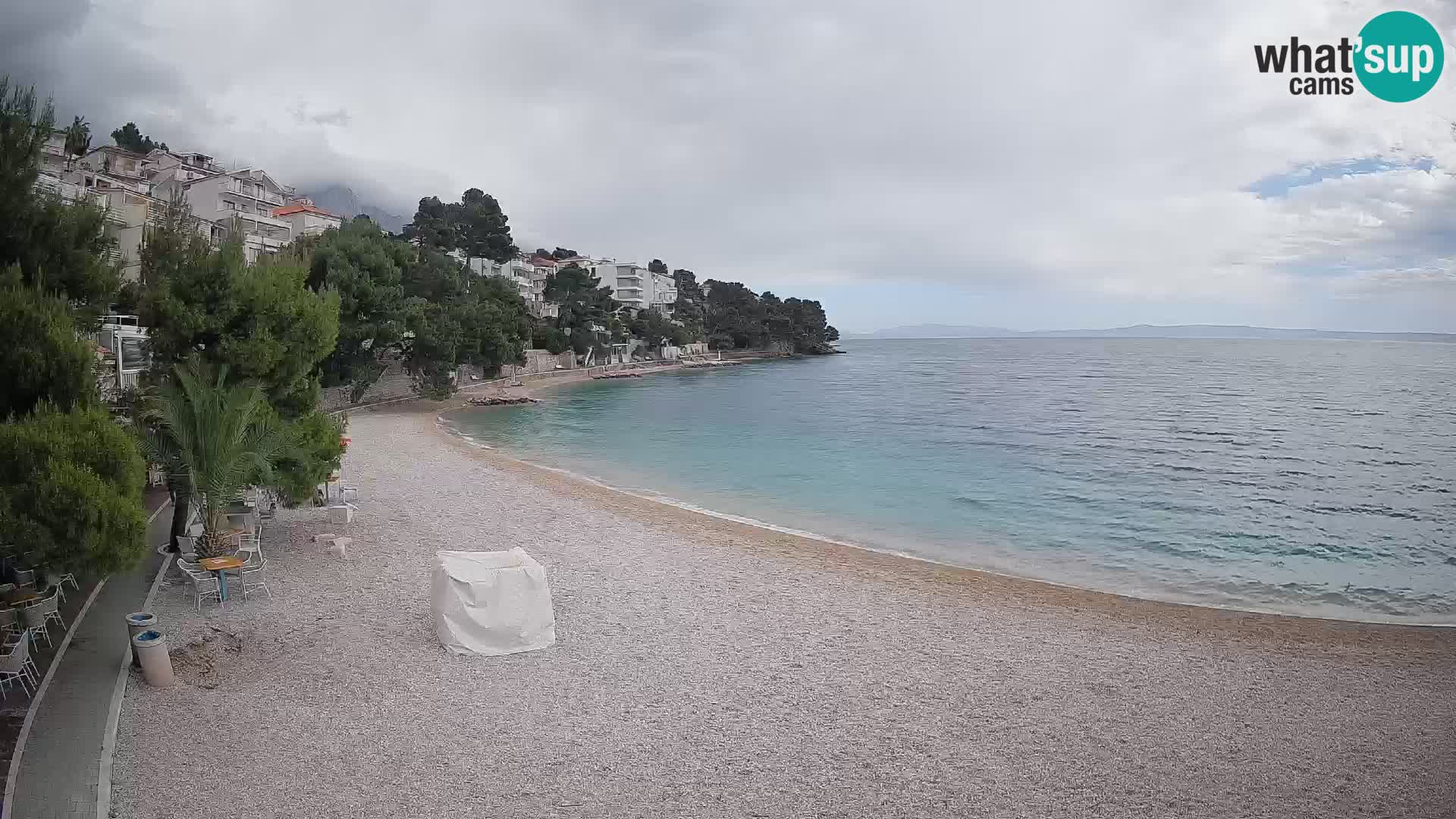 Webcam Lučica Beach Brela – Live View from the Adriatic Coast