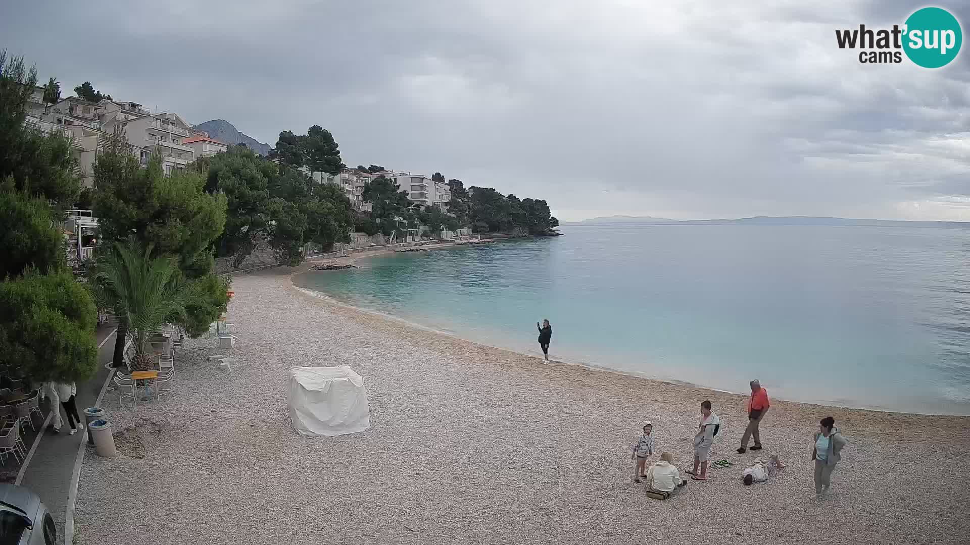 Webcam Lučica Beach Brela – Live View from the Adriatic Coast