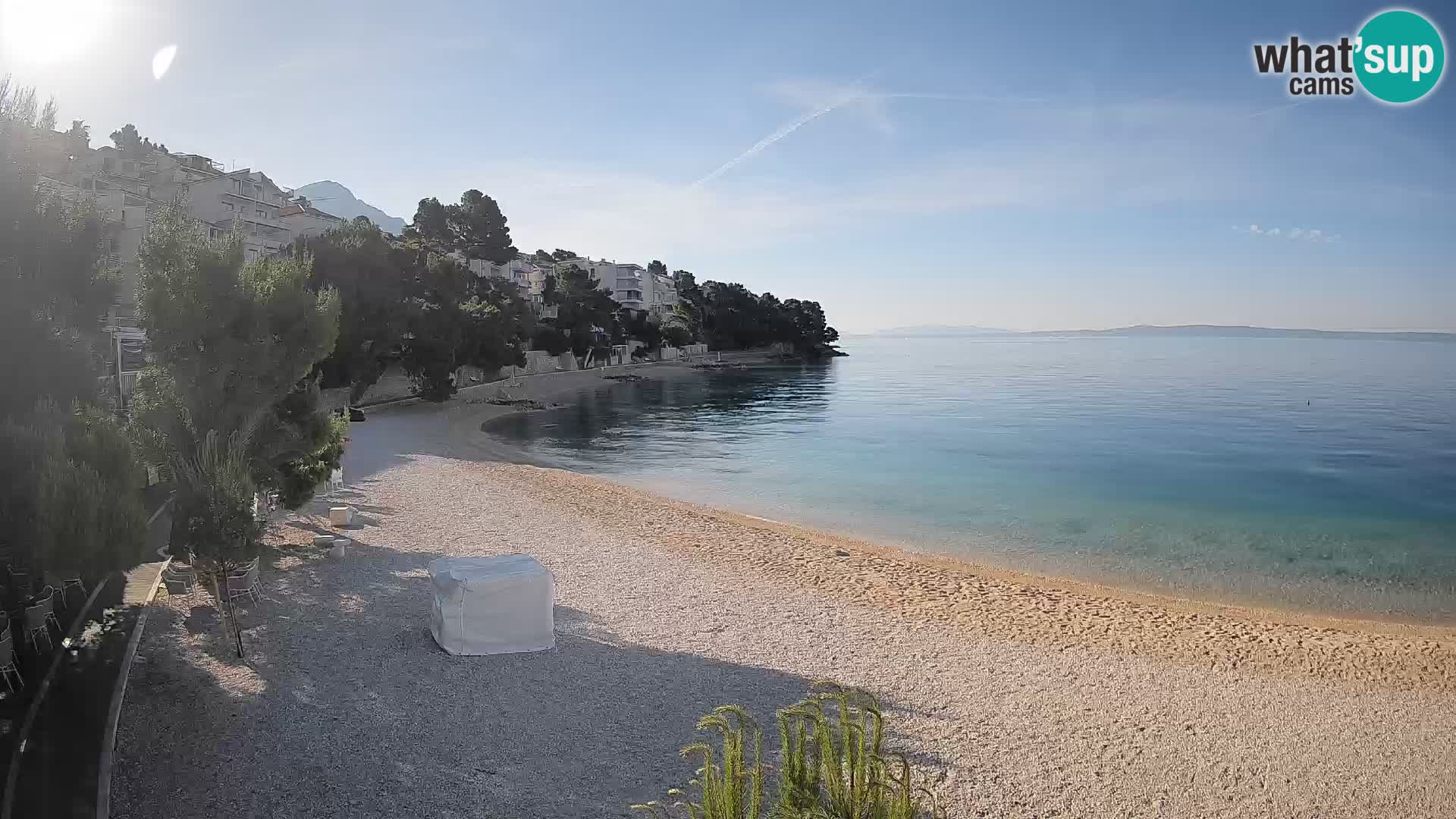 Webcam Lučica Beach Brela – Live View from the Adriatic Coast