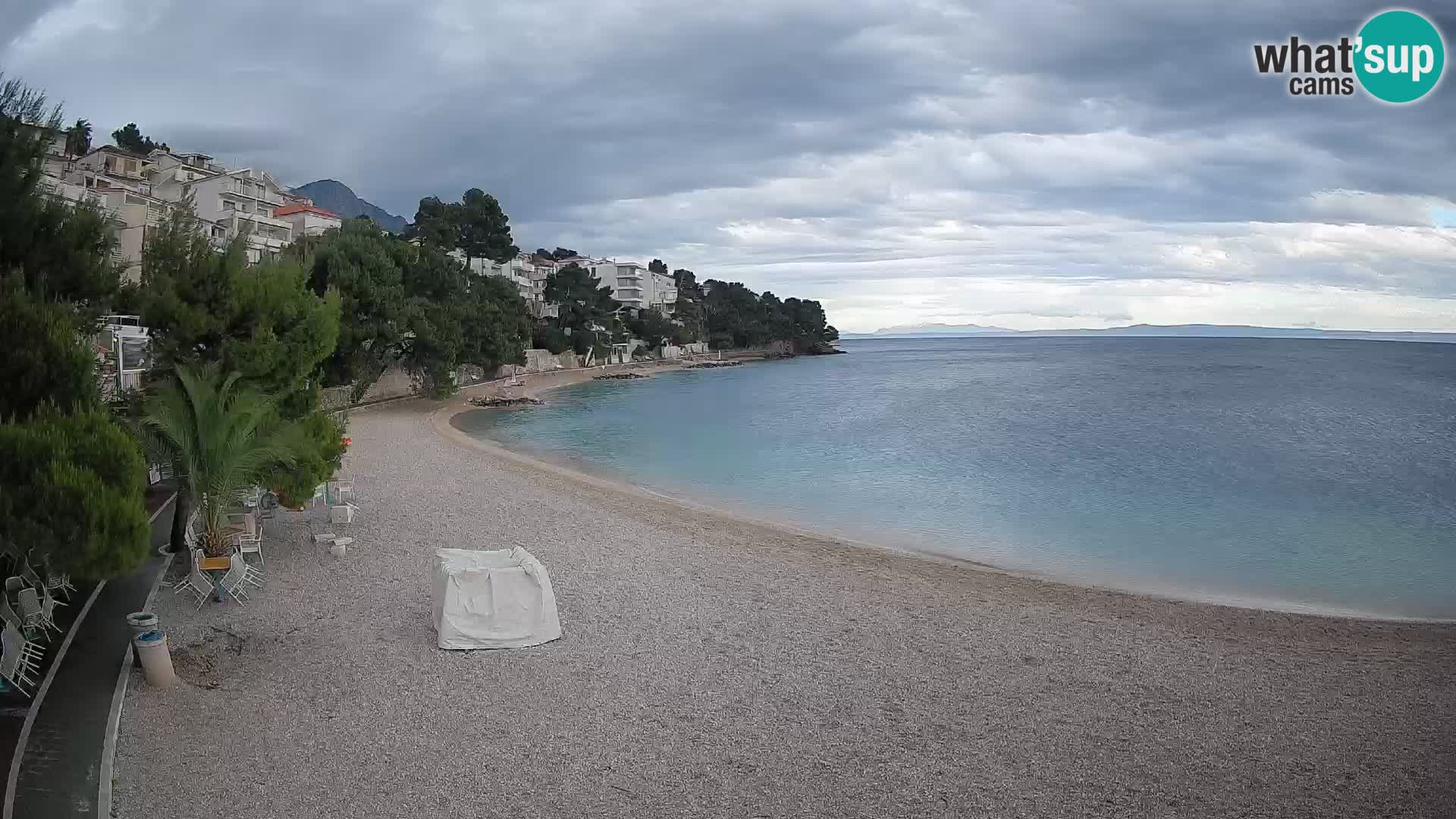 Webcam Lučica Beach Brela – Live View from the Adriatic Coast