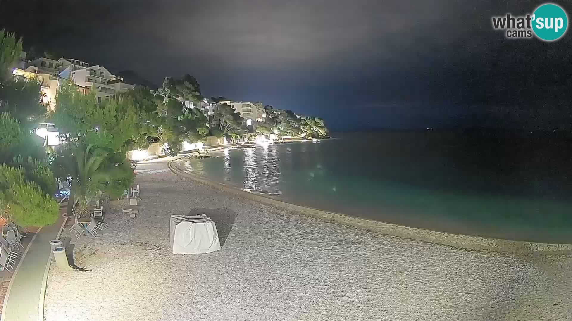 Webcam Lučica Beach Brela – Live View from the Adriatic Coast