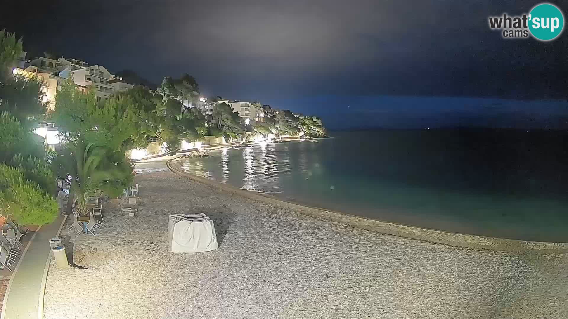 Webcam Lučica Beach Brela – Live View from the Adriatic Coast