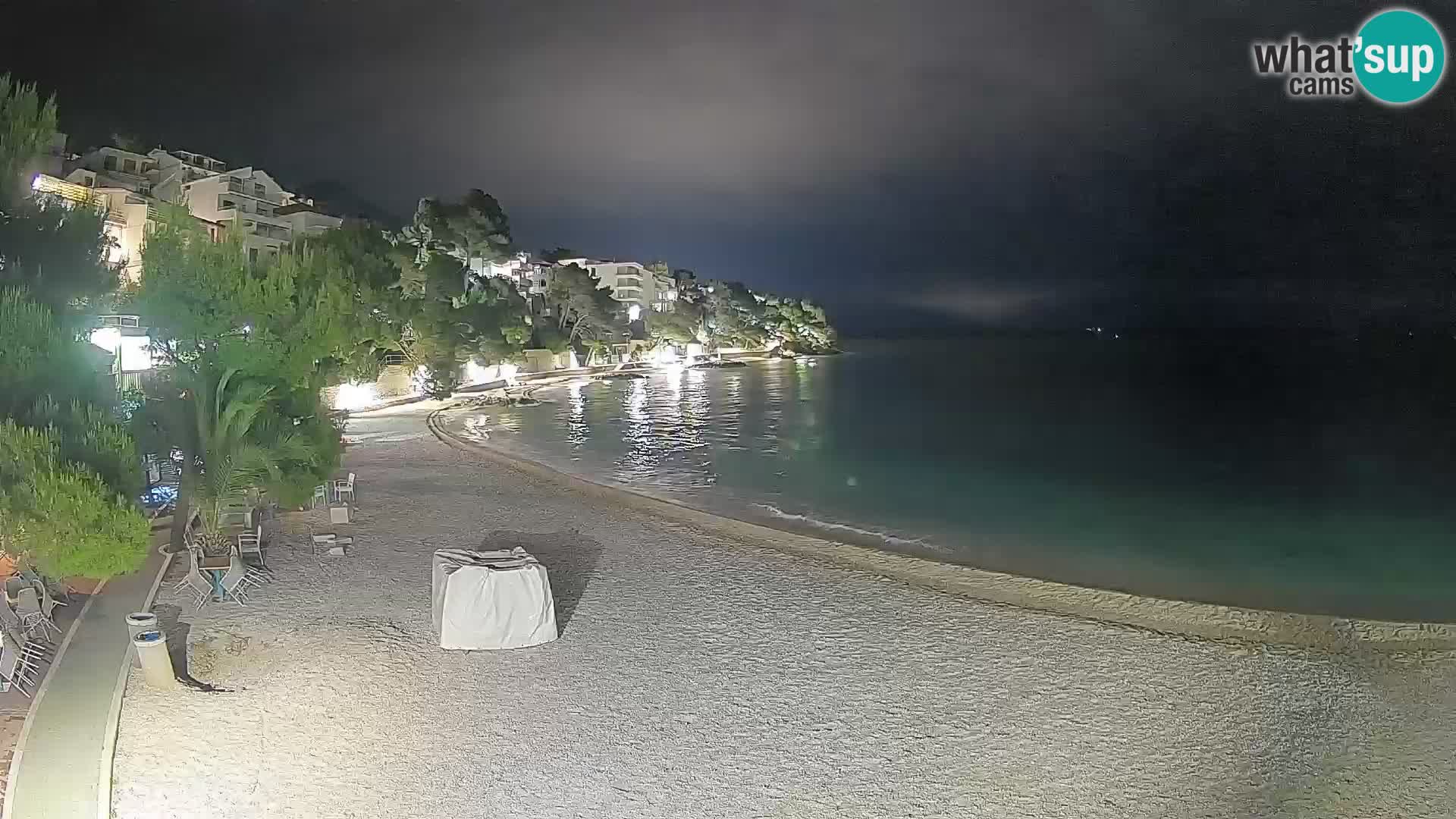Webcam Lučica Beach Brela – Live View from the Adriatic Coast