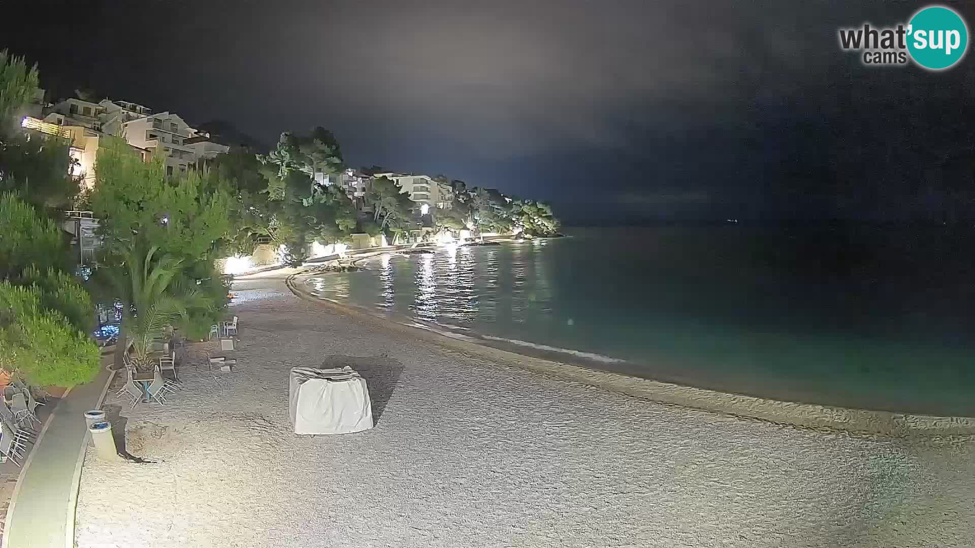 Webcam Lučica Beach Brela – Live View from the Adriatic Coast