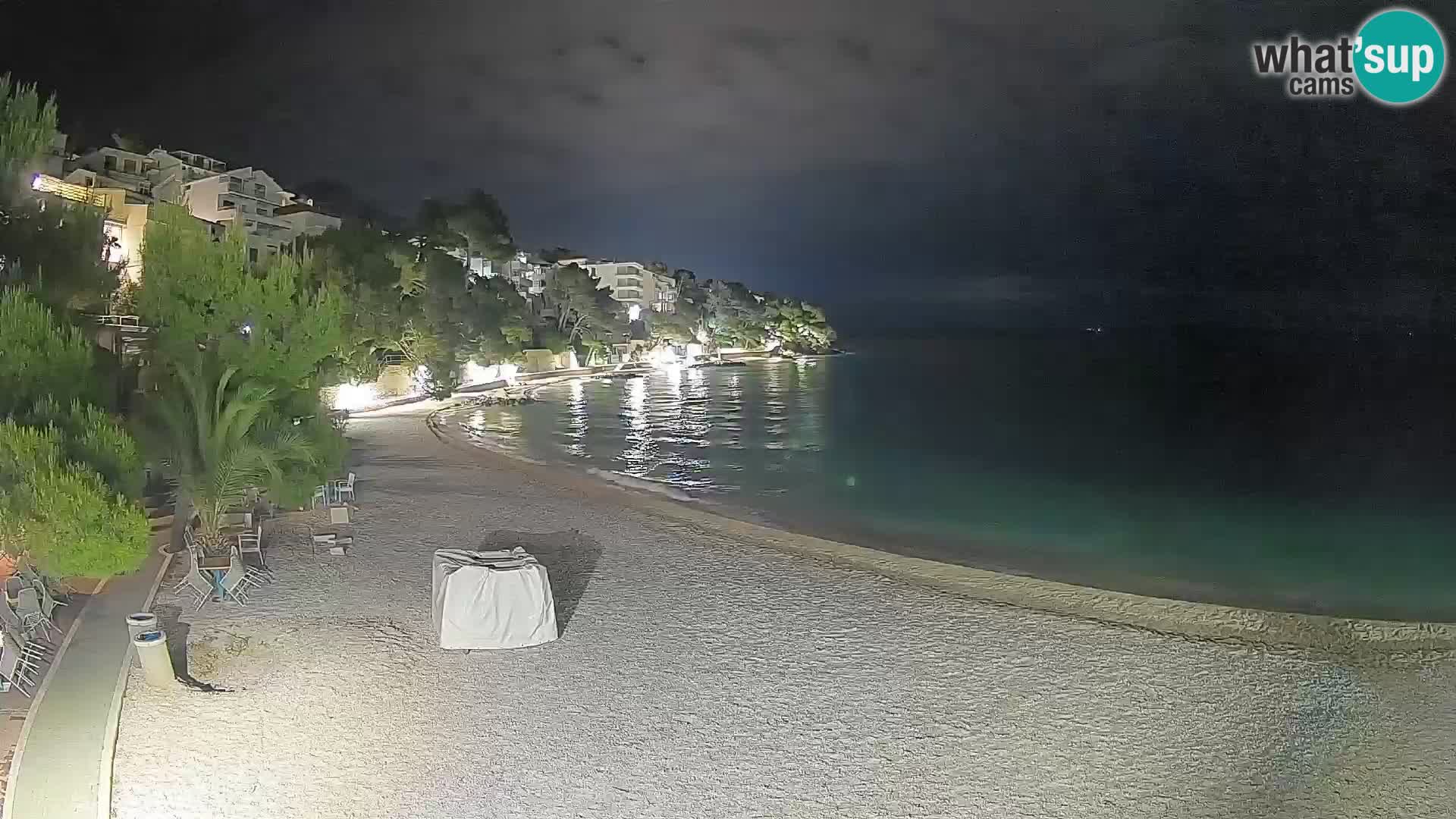 Webcam Lučica Beach Brela – Live View from the Adriatic Coast