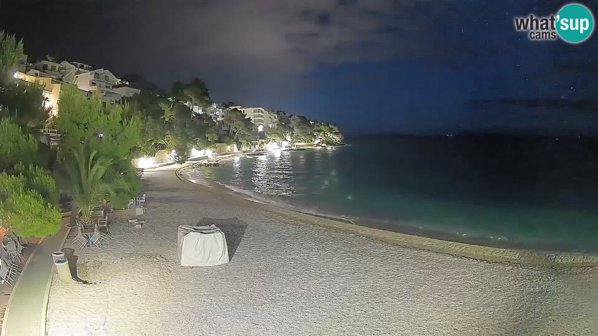 Webcam Lučica Beach Brela – Live View from the Adriatic Coast