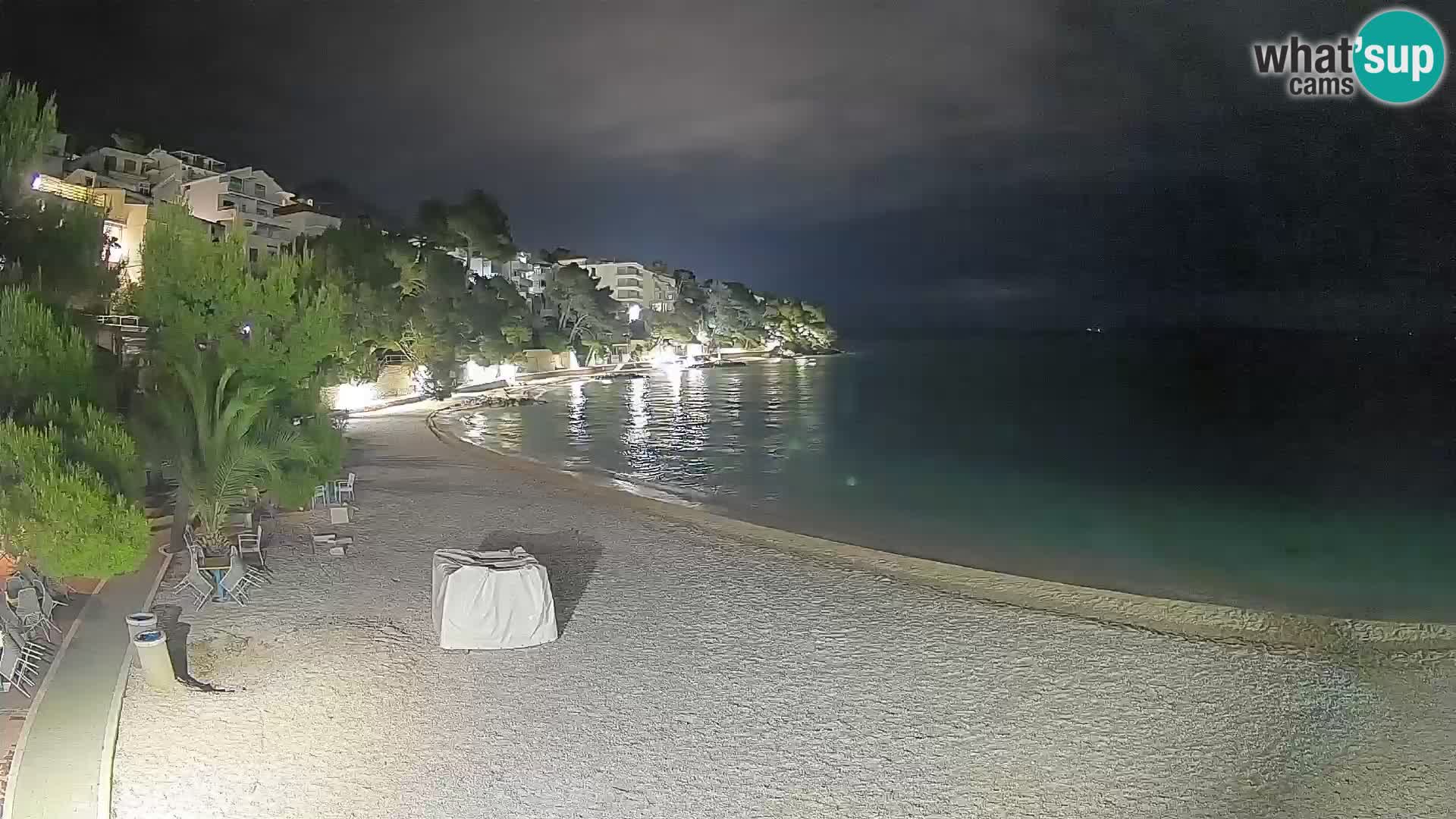 Webcam Lučica Beach Brela – Live View from the Adriatic Coast