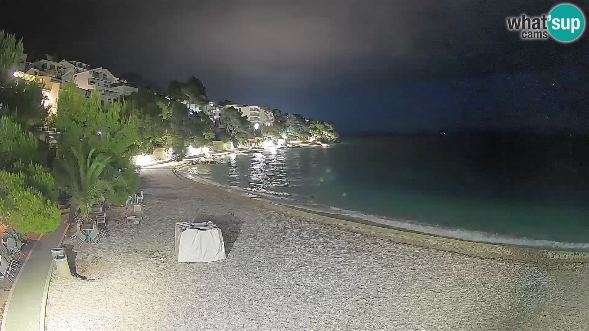 Webcam Playa Lučica Brela – Vista en directo de la costa adriática