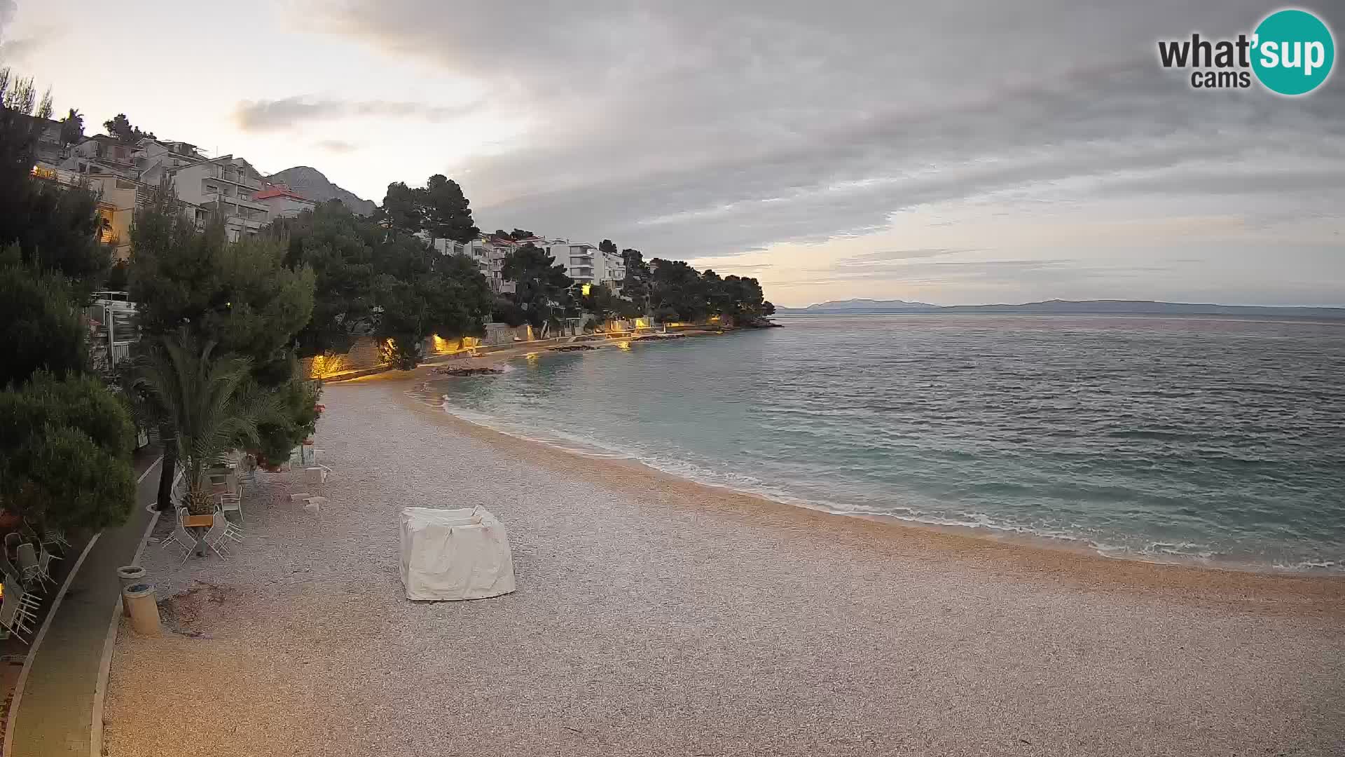 Webcam Lučica Beach Brela – Live View from the Adriatic Coast