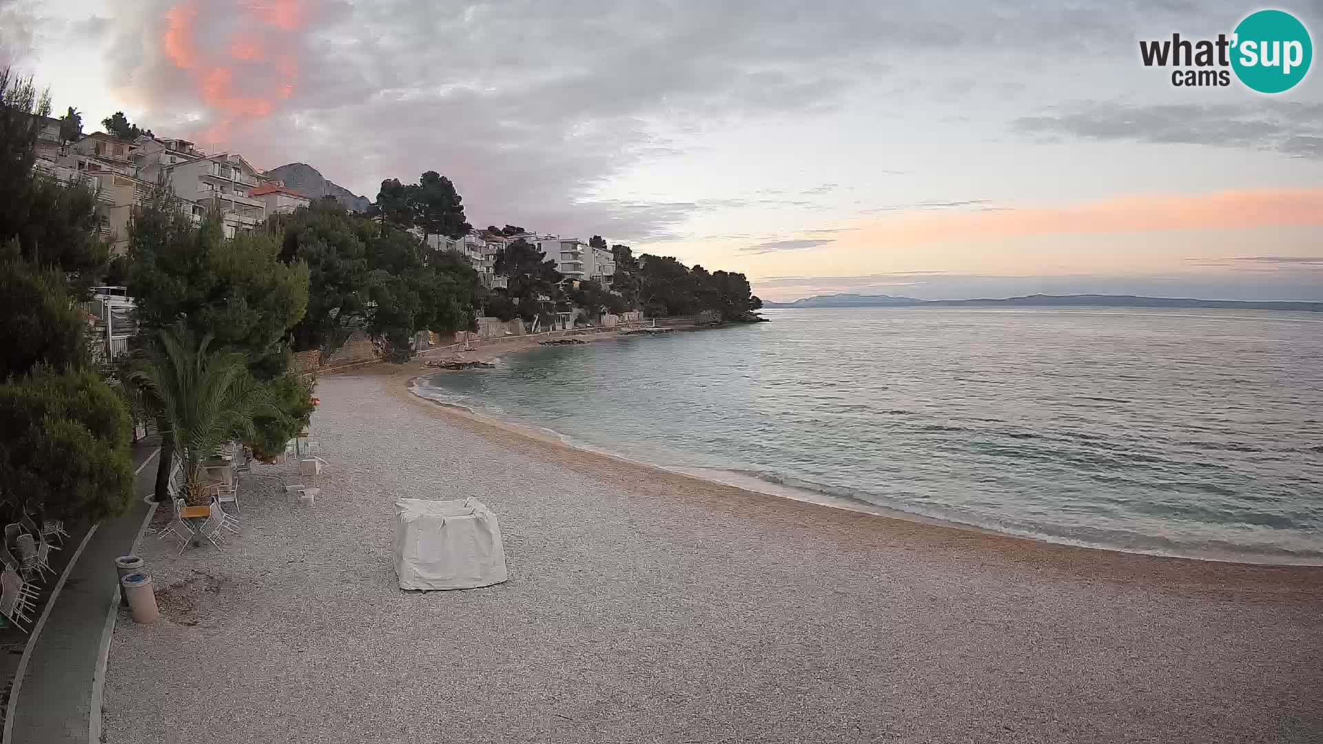 Webcam Lučica Beach Brela – Live View from the Adriatic Coast