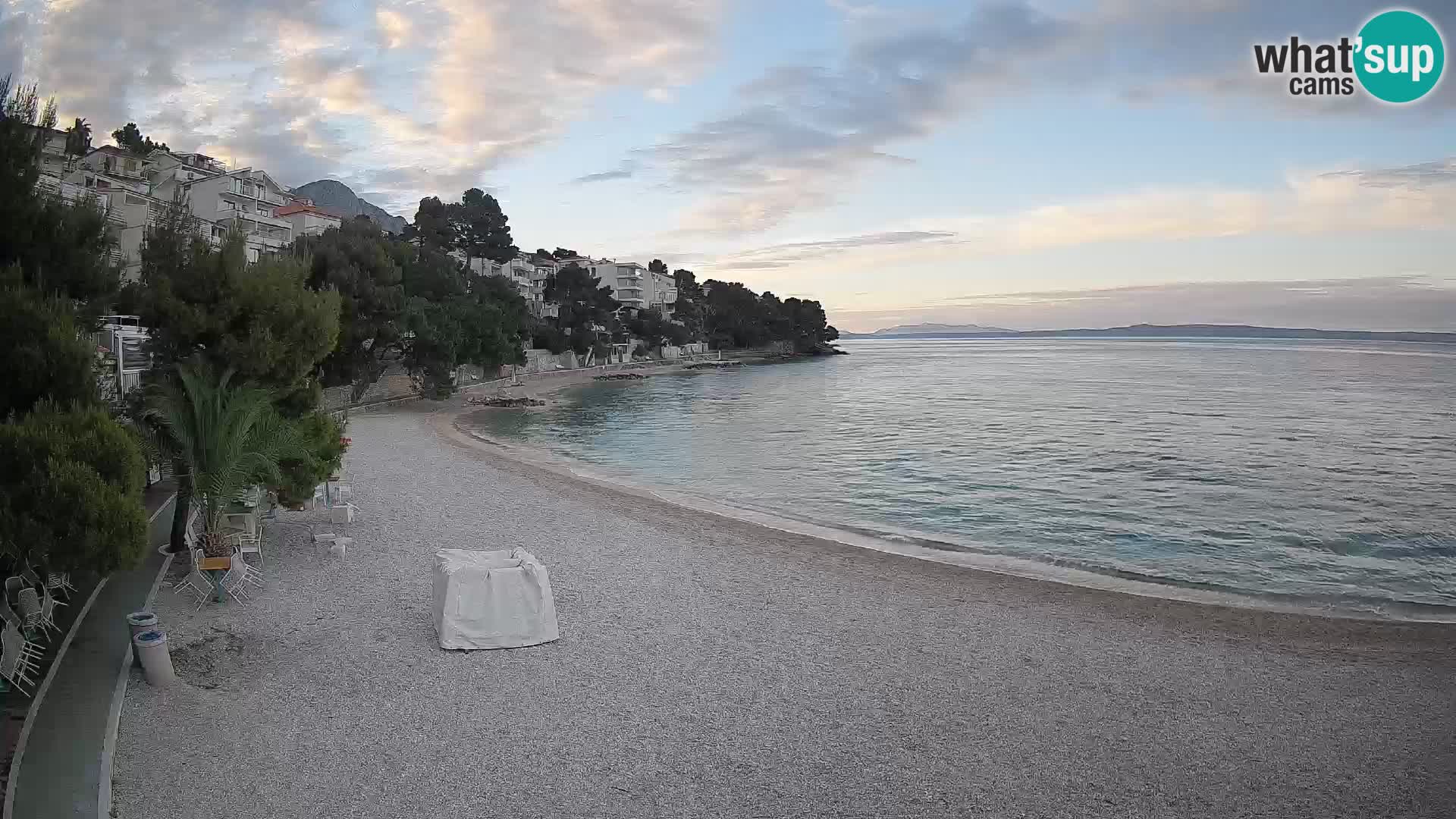 Webcam Lučica Beach Brela – Live View from the Adriatic Coast