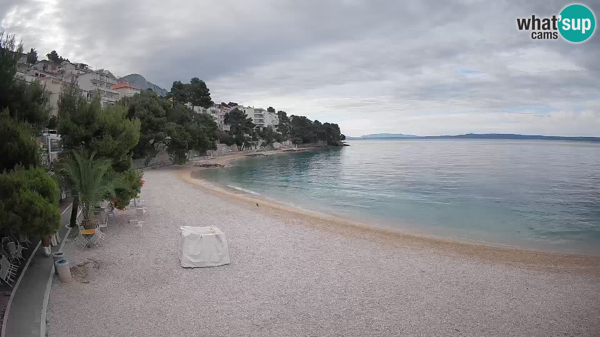 Webcam Lučica Beach Brela – Live View from the Adriatic Coast