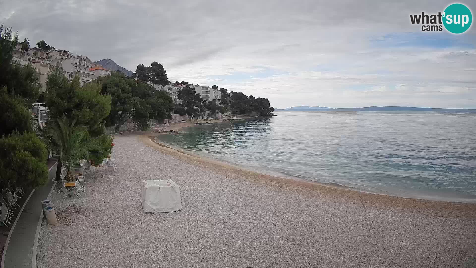 Webcam Lučica Beach Brela – Live View from the Adriatic Coast