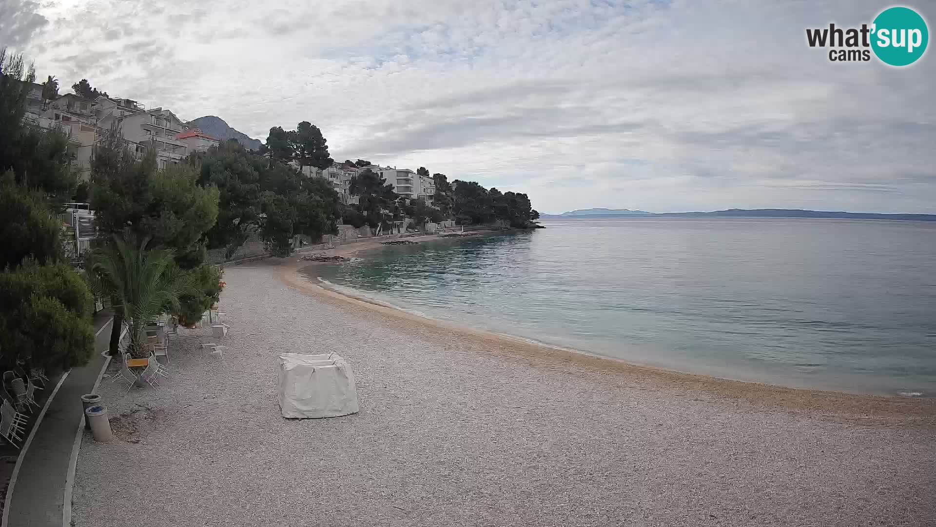 Webcam Lučica Beach Brela – Live View from the Adriatic Coast