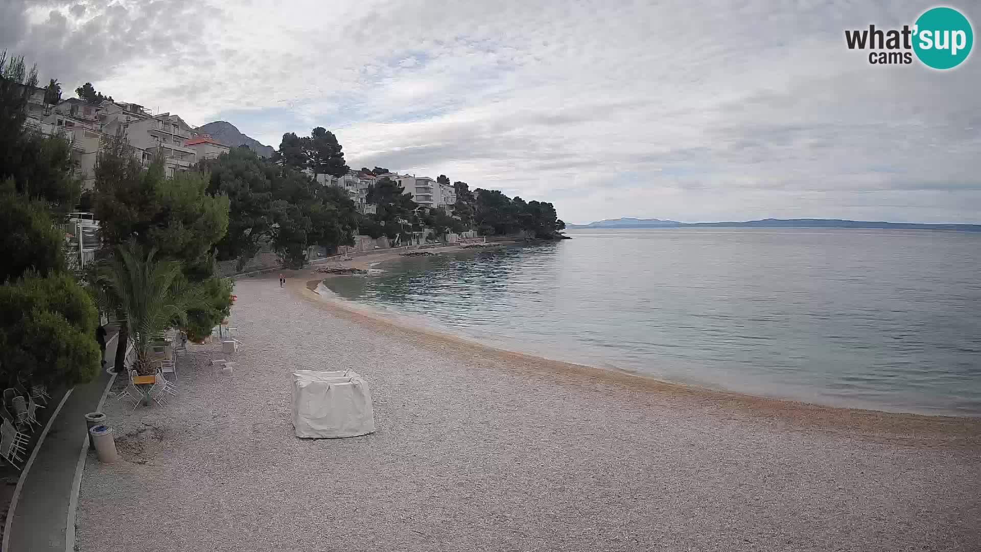 Webcam Lučica Beach Brela – Live View from the Adriatic Coast