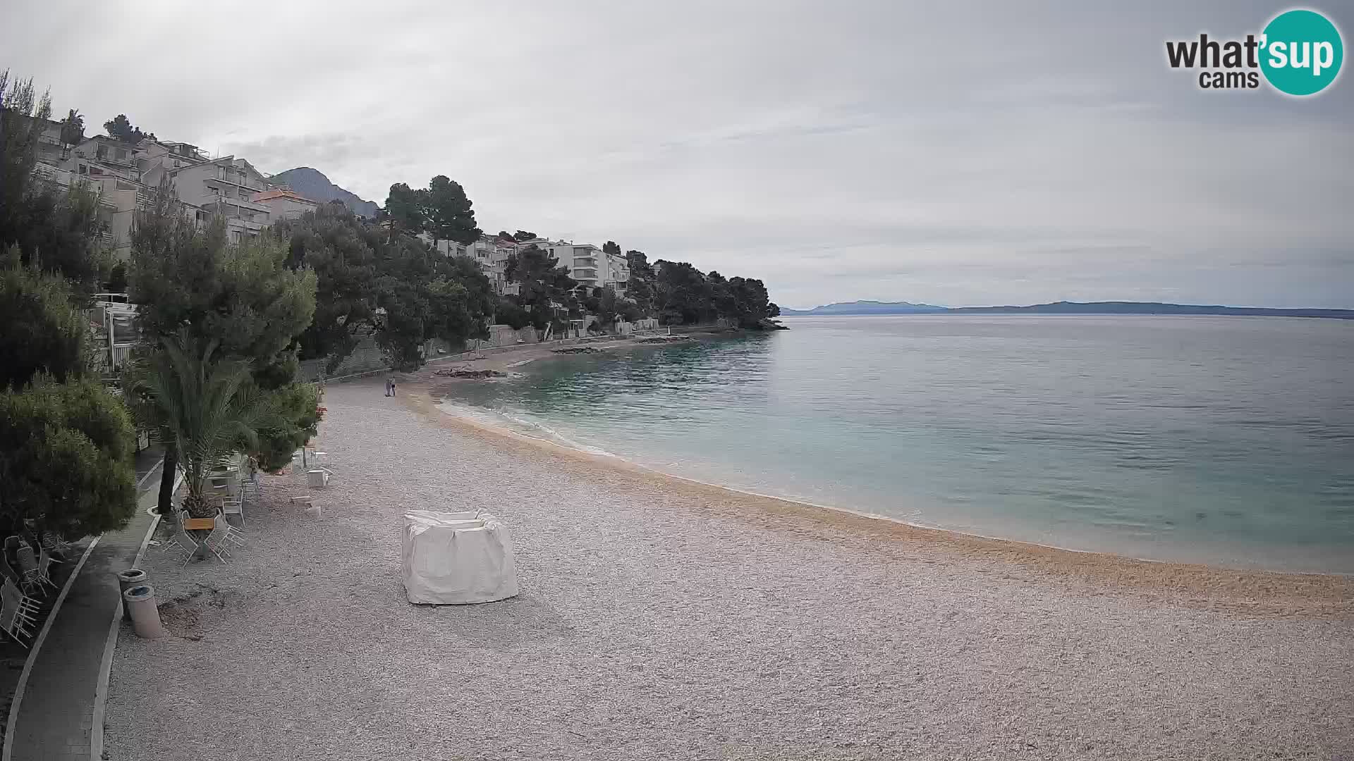 Webcam Lučica Beach Brela – Live View from the Adriatic Coast