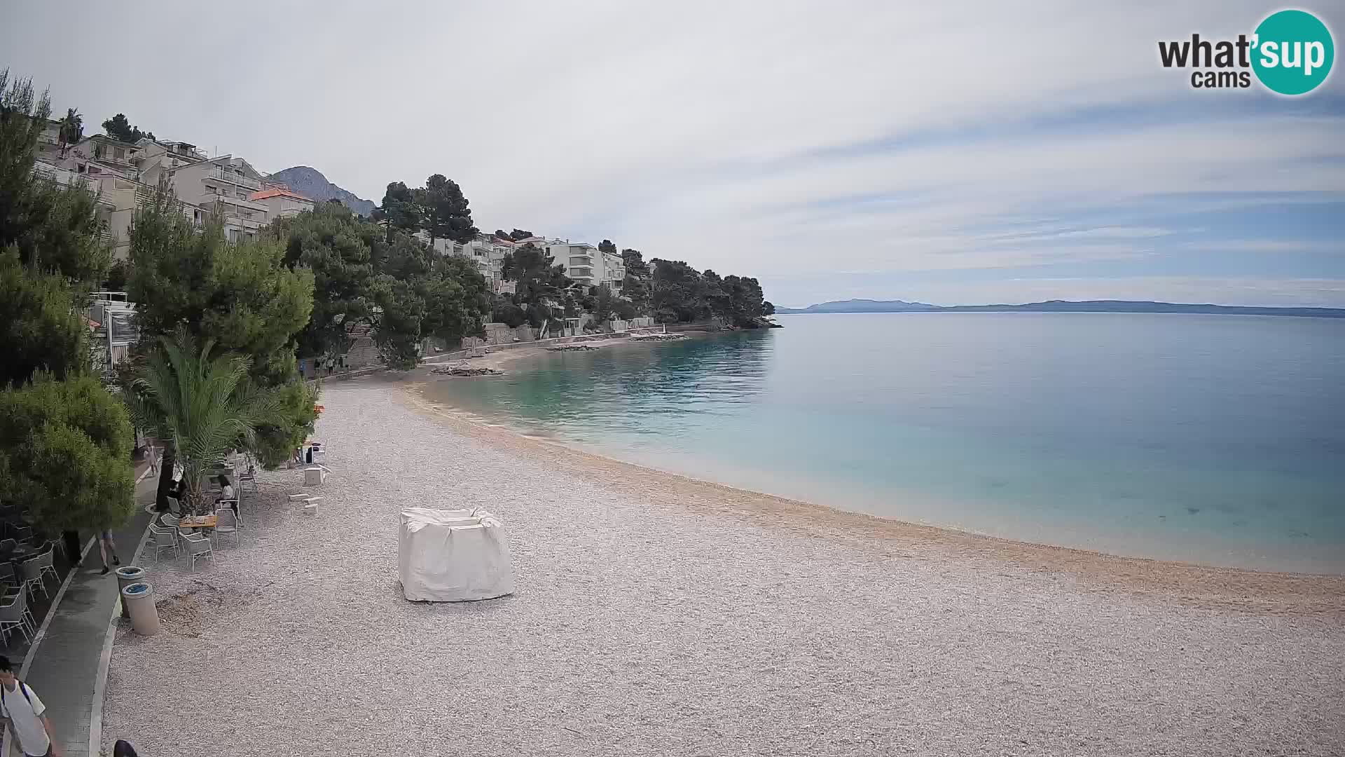 Webcam Lučica Beach Brela – Live View from the Adriatic Coast
