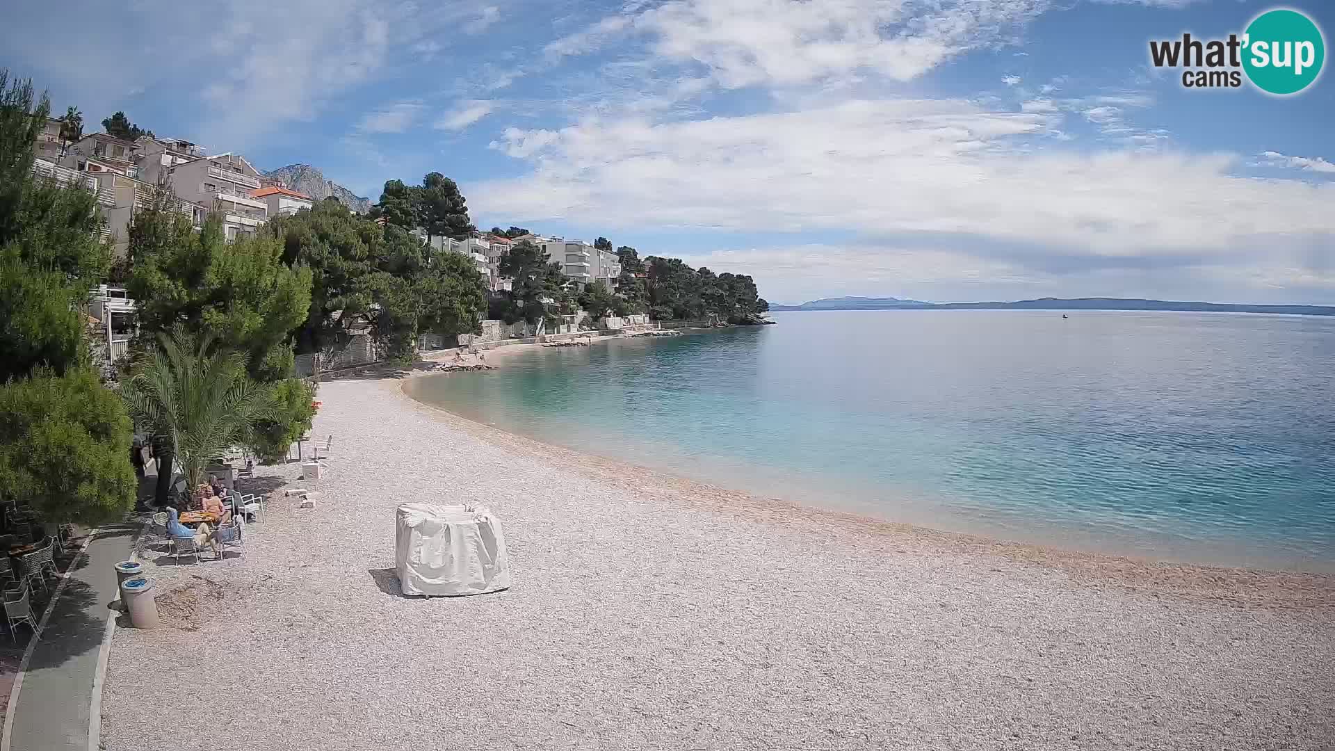 Webcam Lučica Beach Brela – Live View from the Adriatic Coast